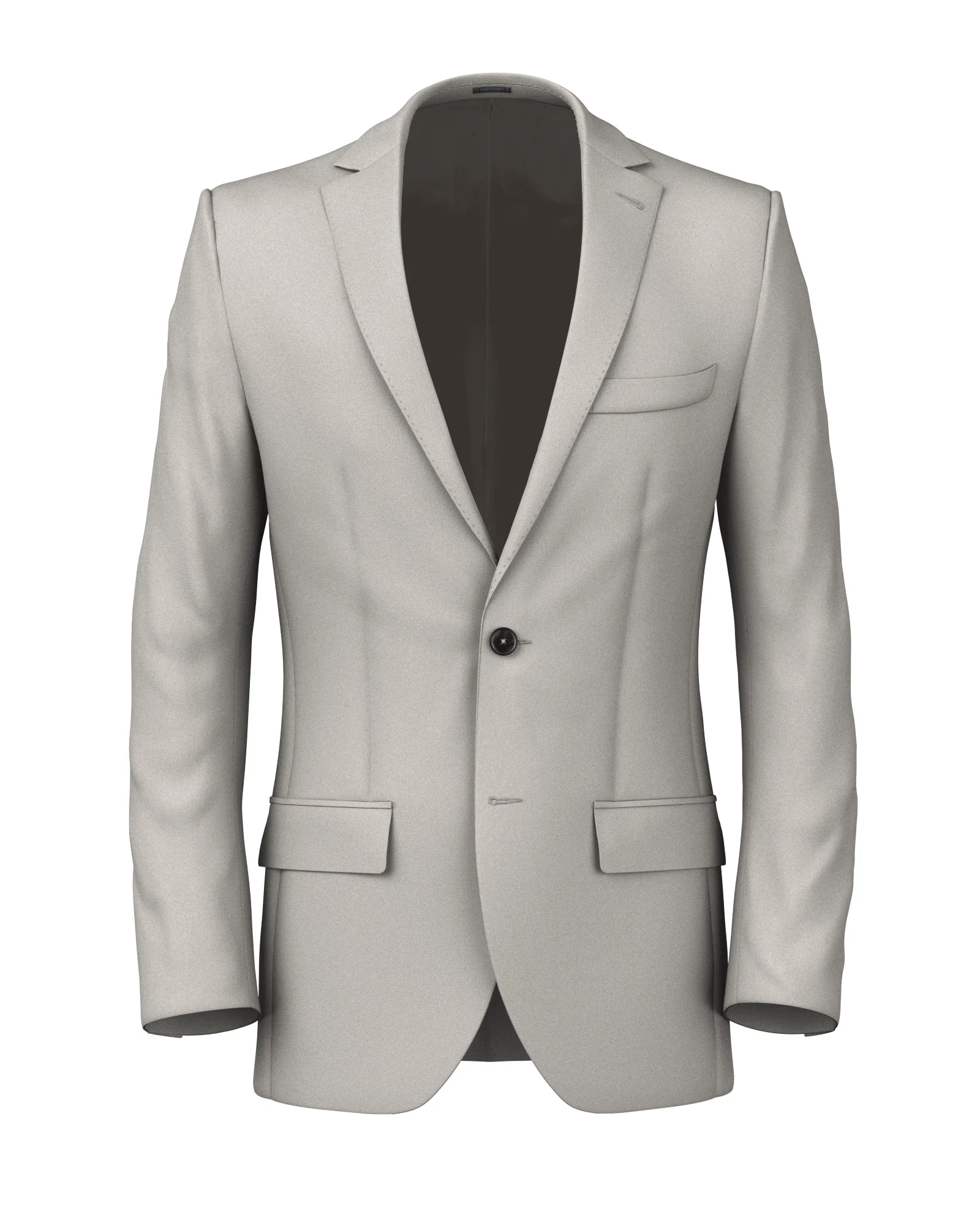 Giacca in twill di lana grigio chiaro