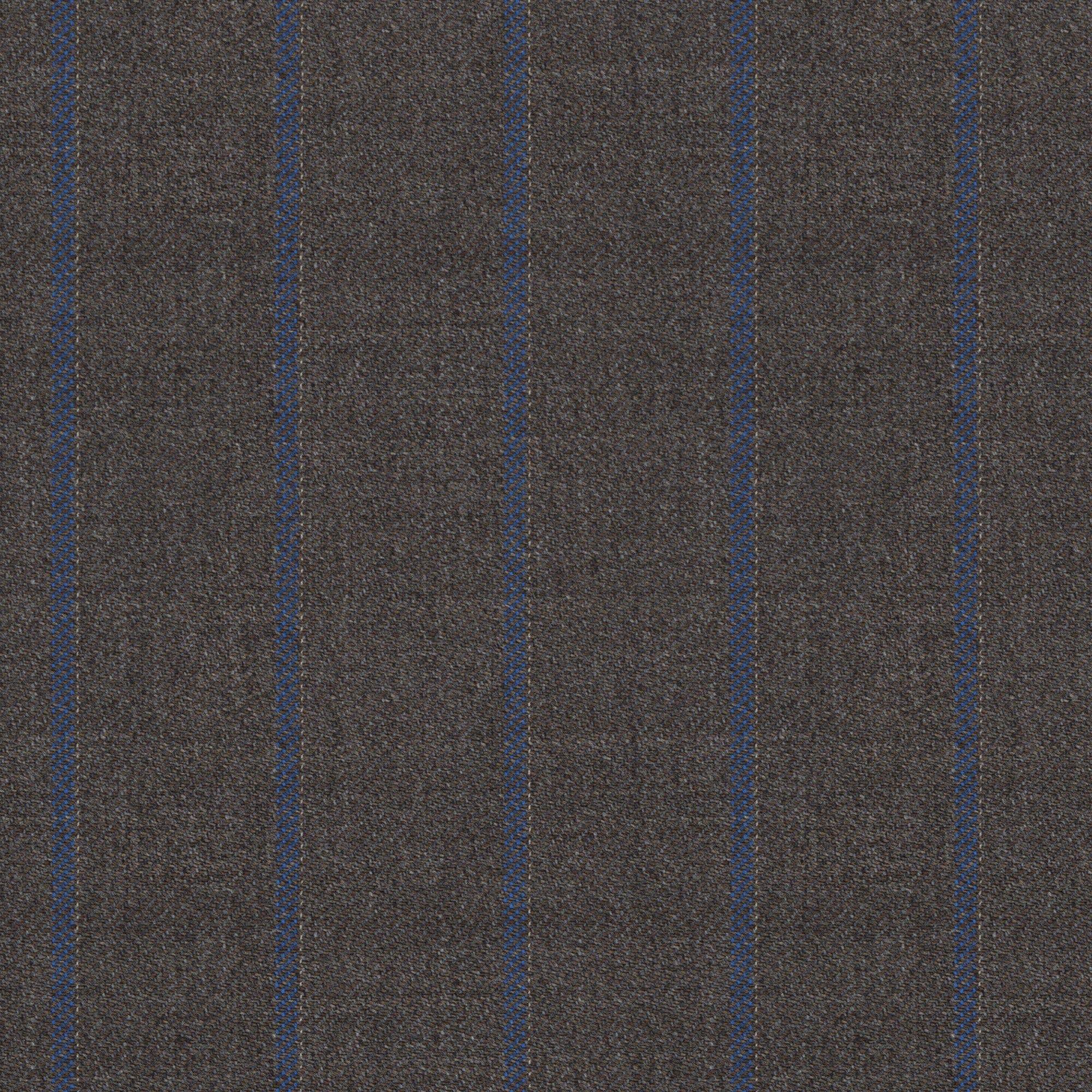 Giacca marrone con gessatura blu - Image 4