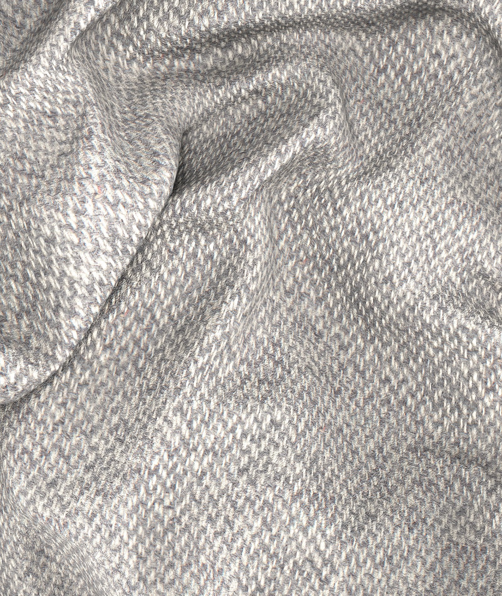 Giacca Safari micro-design grigio chiaro in lana - Image 7