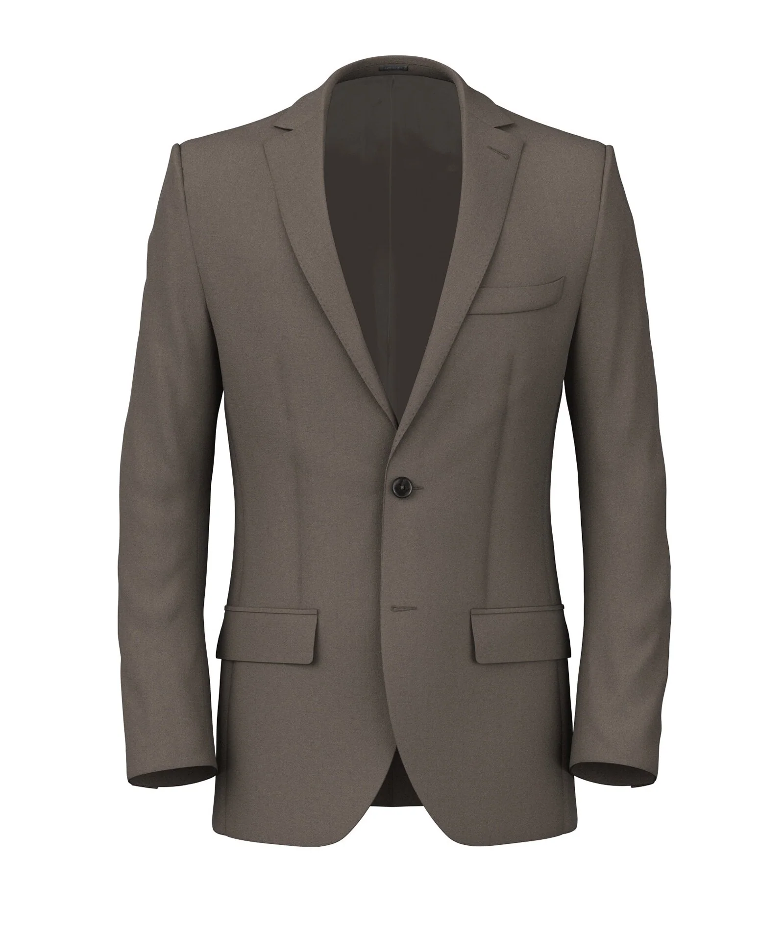 Giacca su Misura da Uomo Canna di fucile in Twill di Lino e Lana