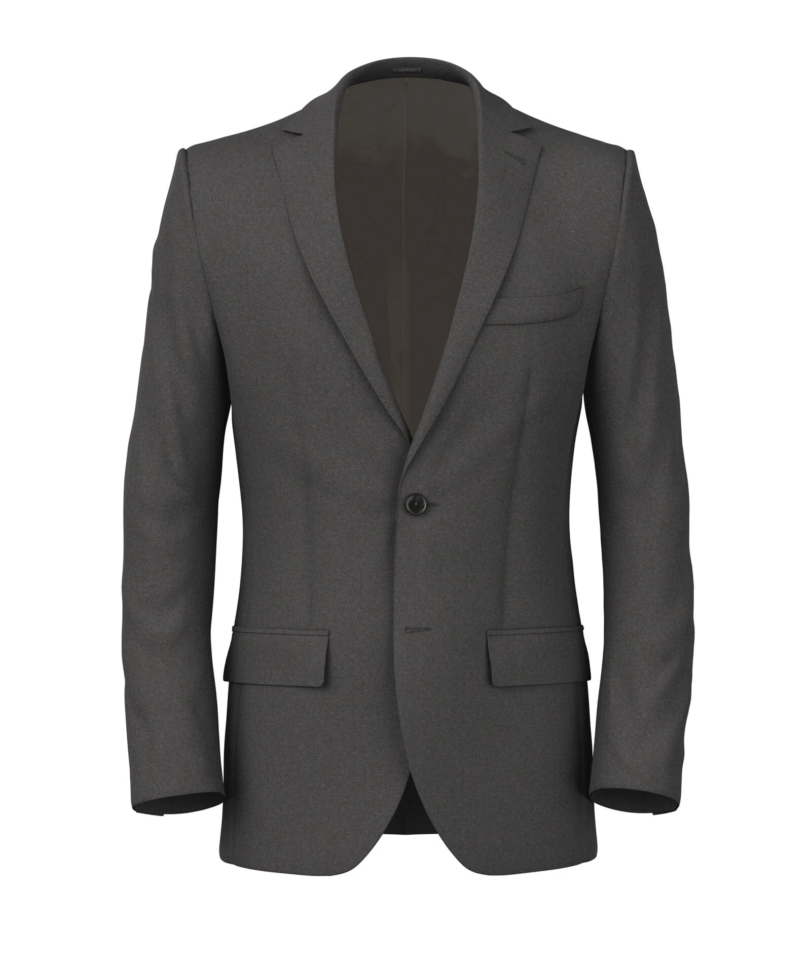 Giacca Su Misura da Uomo in flanella di lana e cashmere grigio scuro