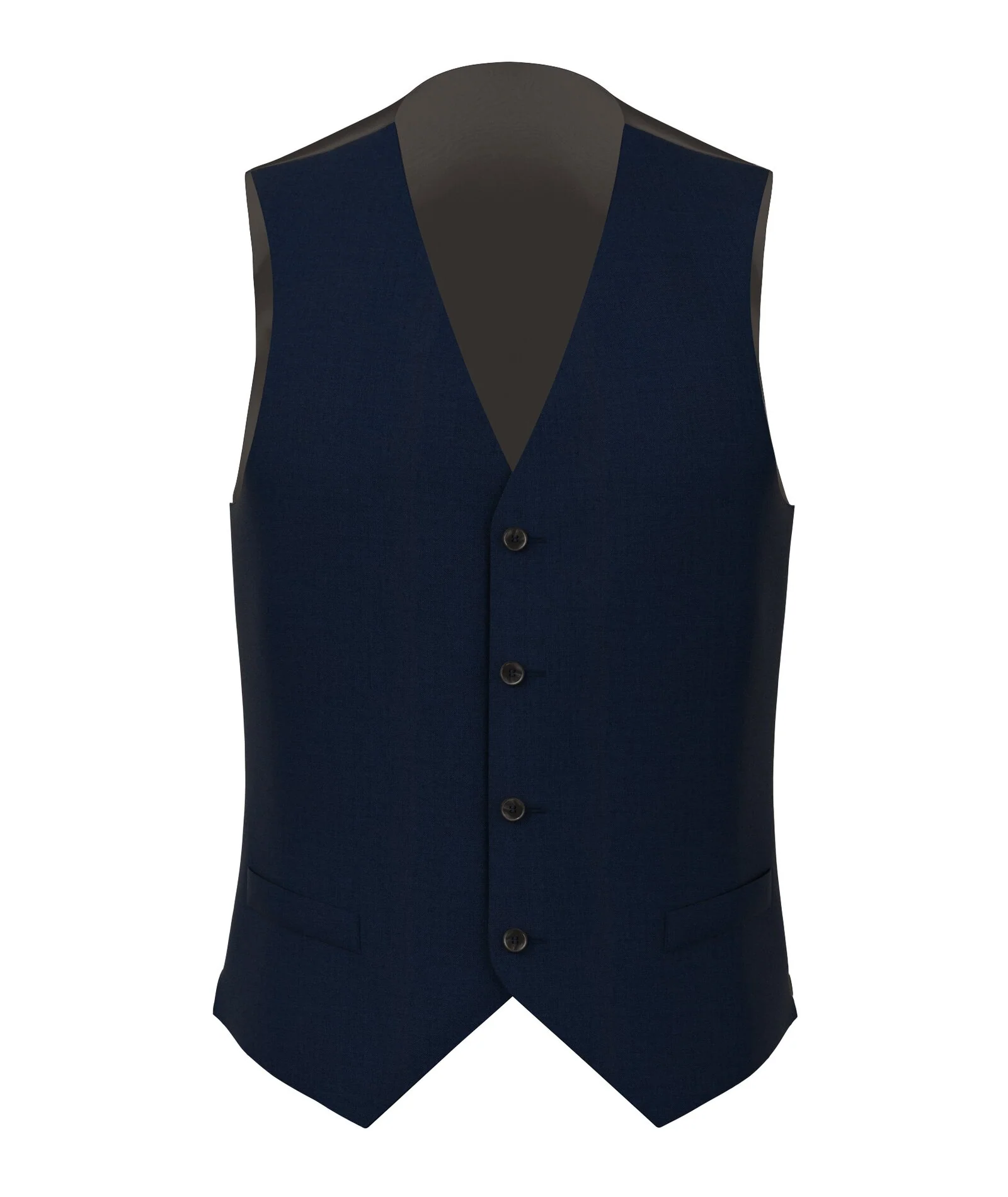 Gilet Blu 100% Lana Merino