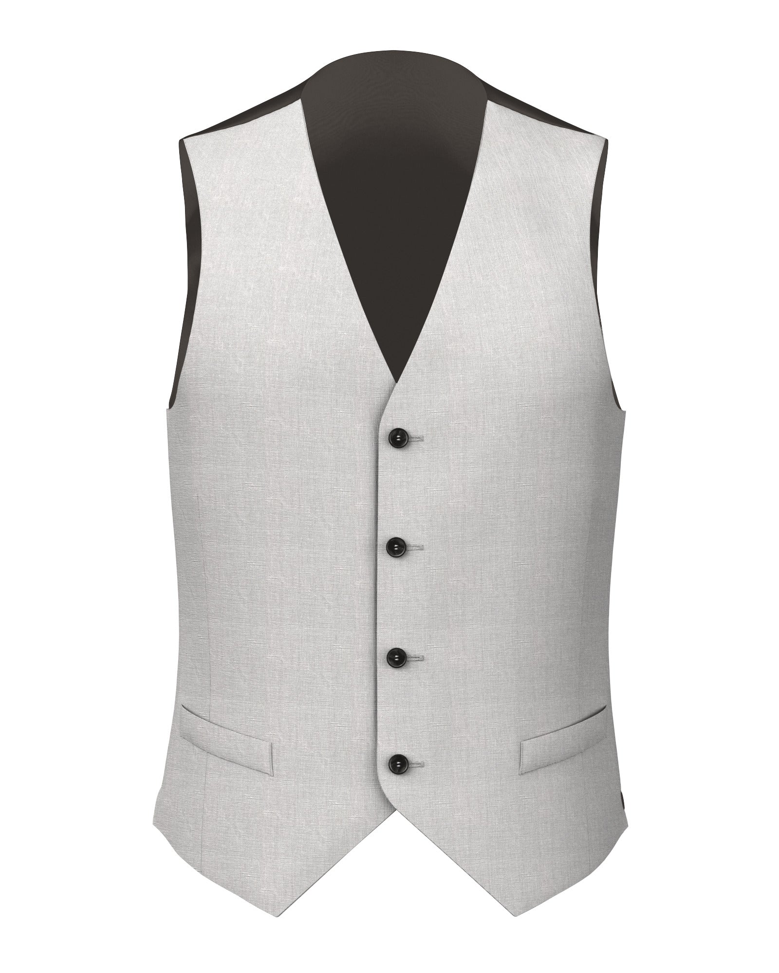 Gilet di lino bianco