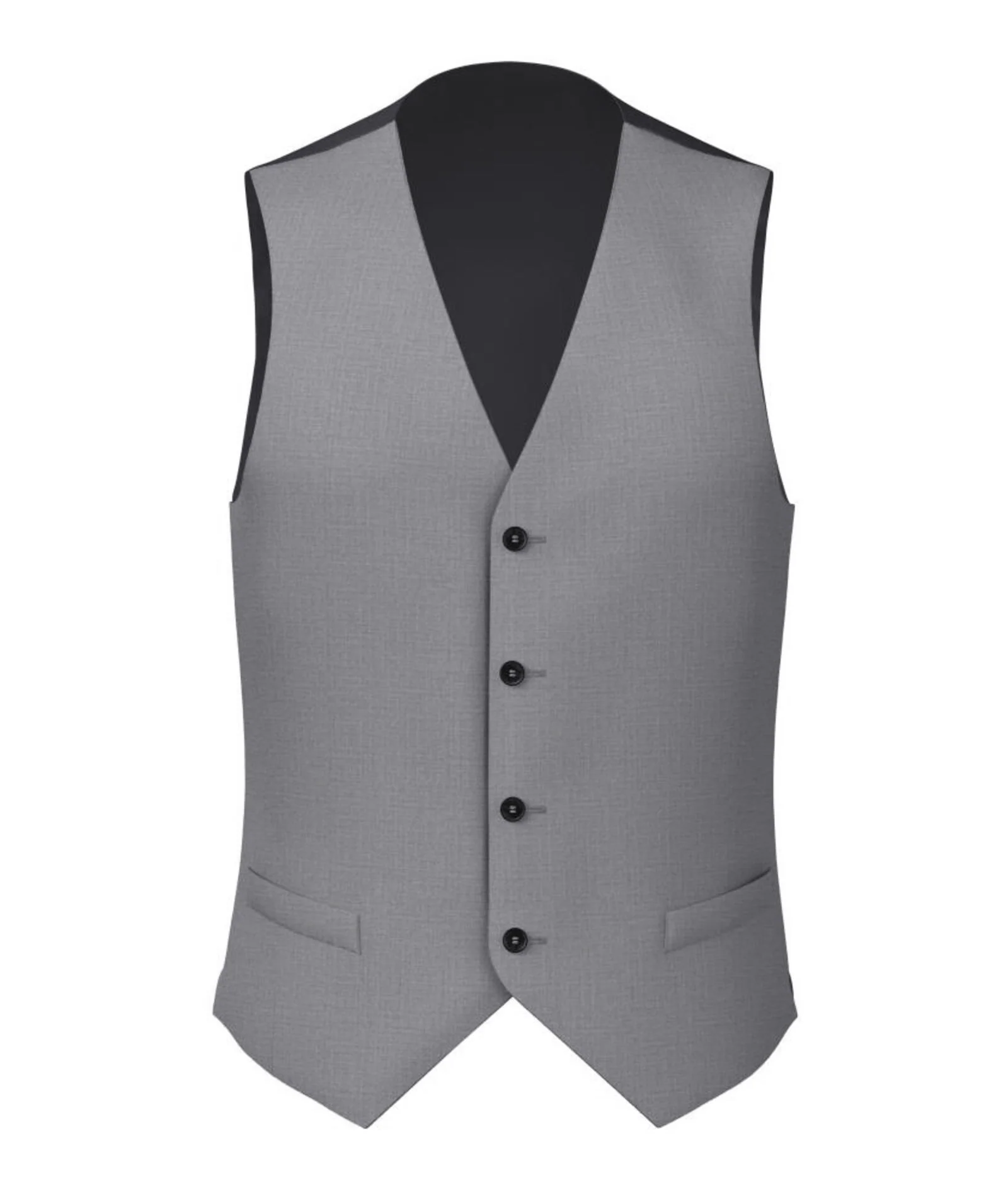 Gilet Grigio chiaro in Tela di Lana 110s