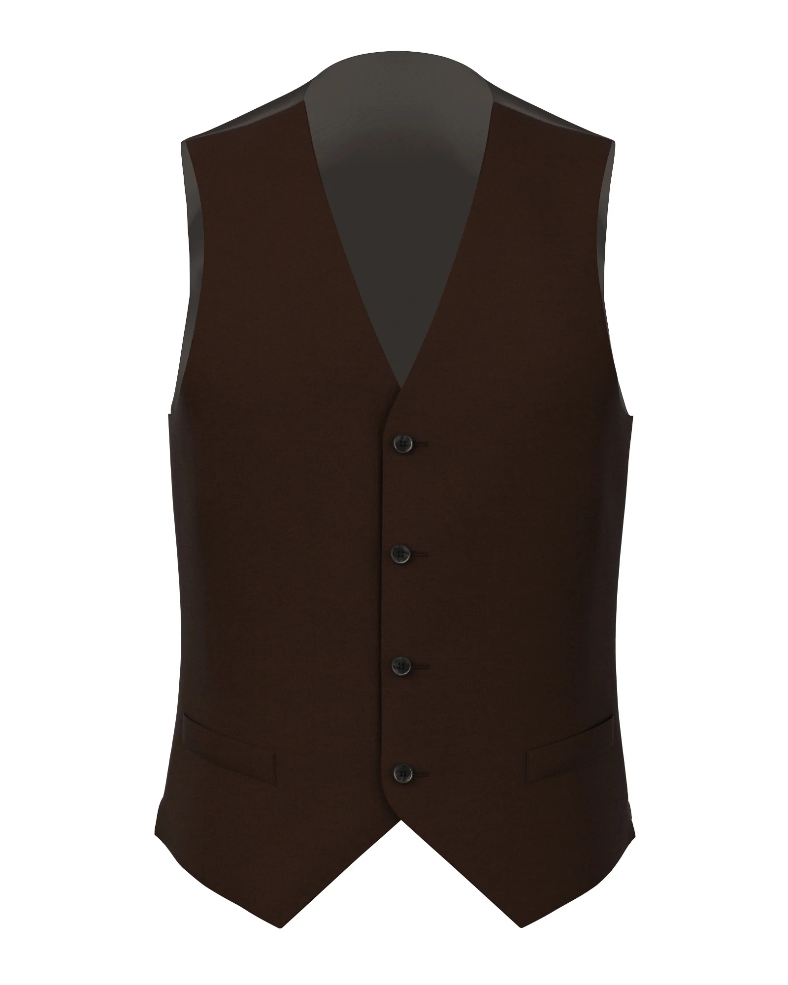 Gilet in lana e mohair marrone