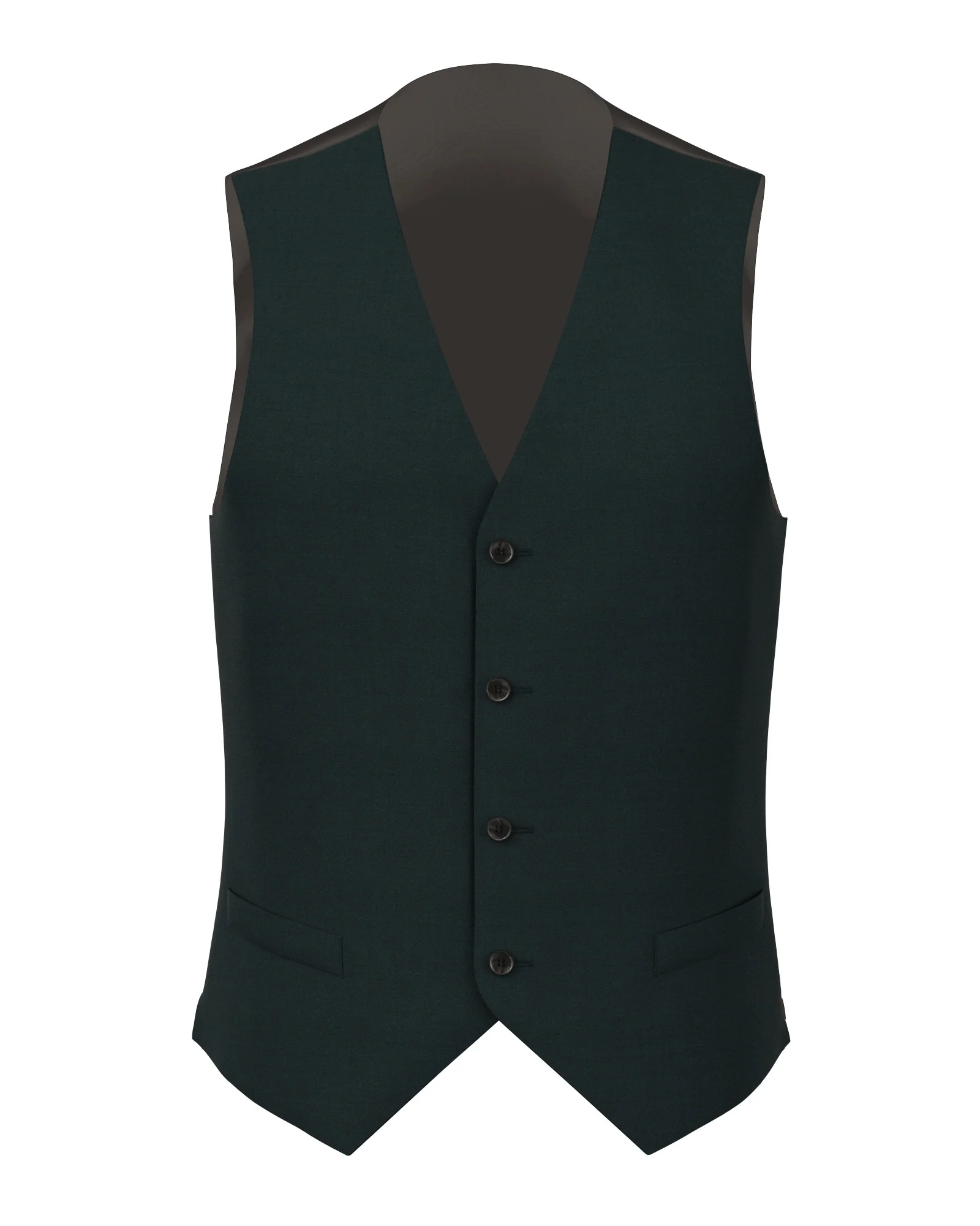 Gilet in lana e mohair verde