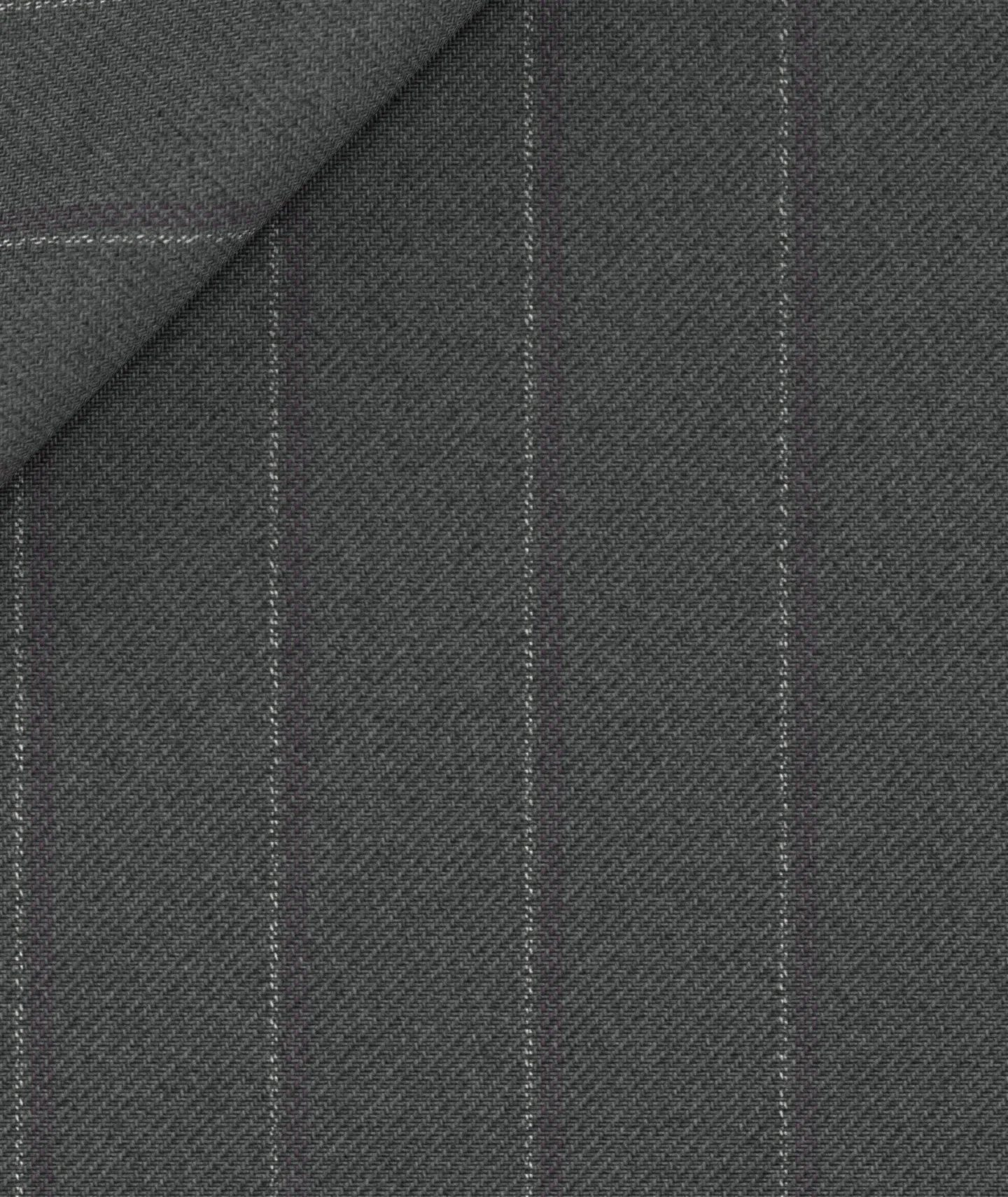 Gilet in lana gessati grigio medio - Image 2