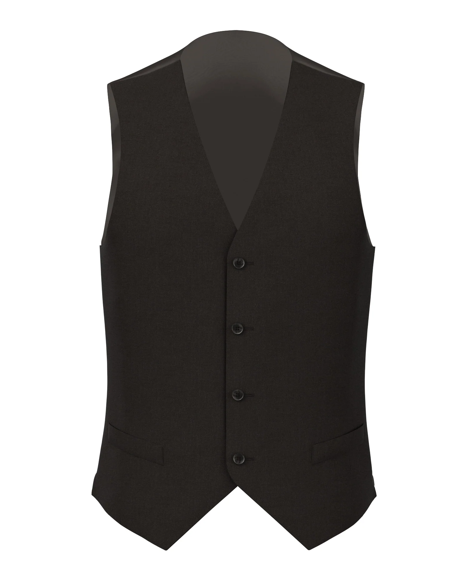 Gilet in lana marrone