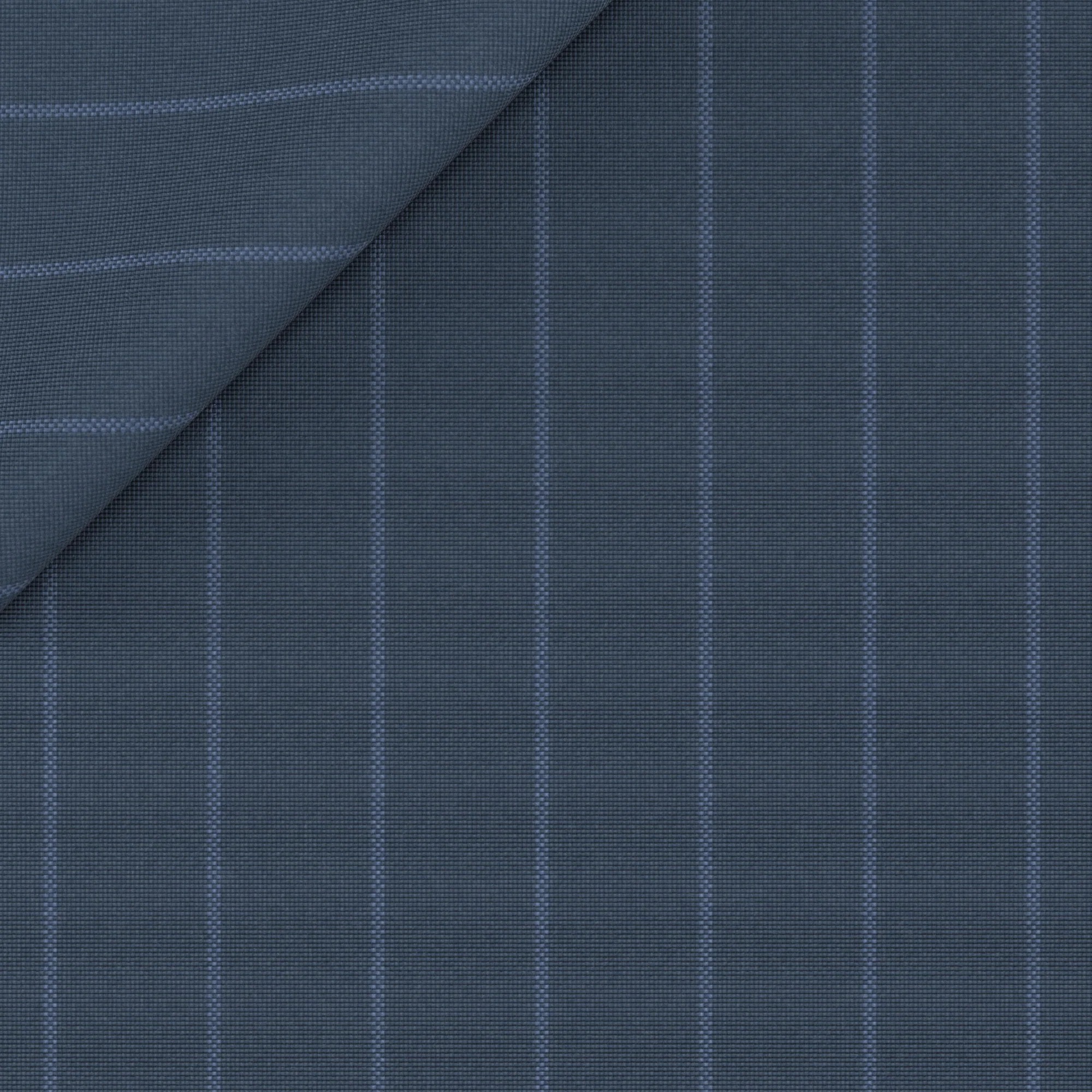 Gilet in lana rigato blu - Image 4