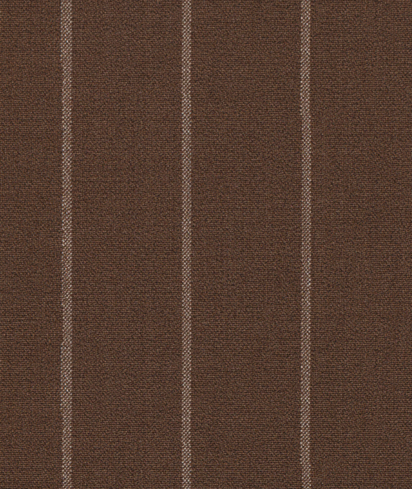 Gilet in lana-seta gessato marrone - Image 2