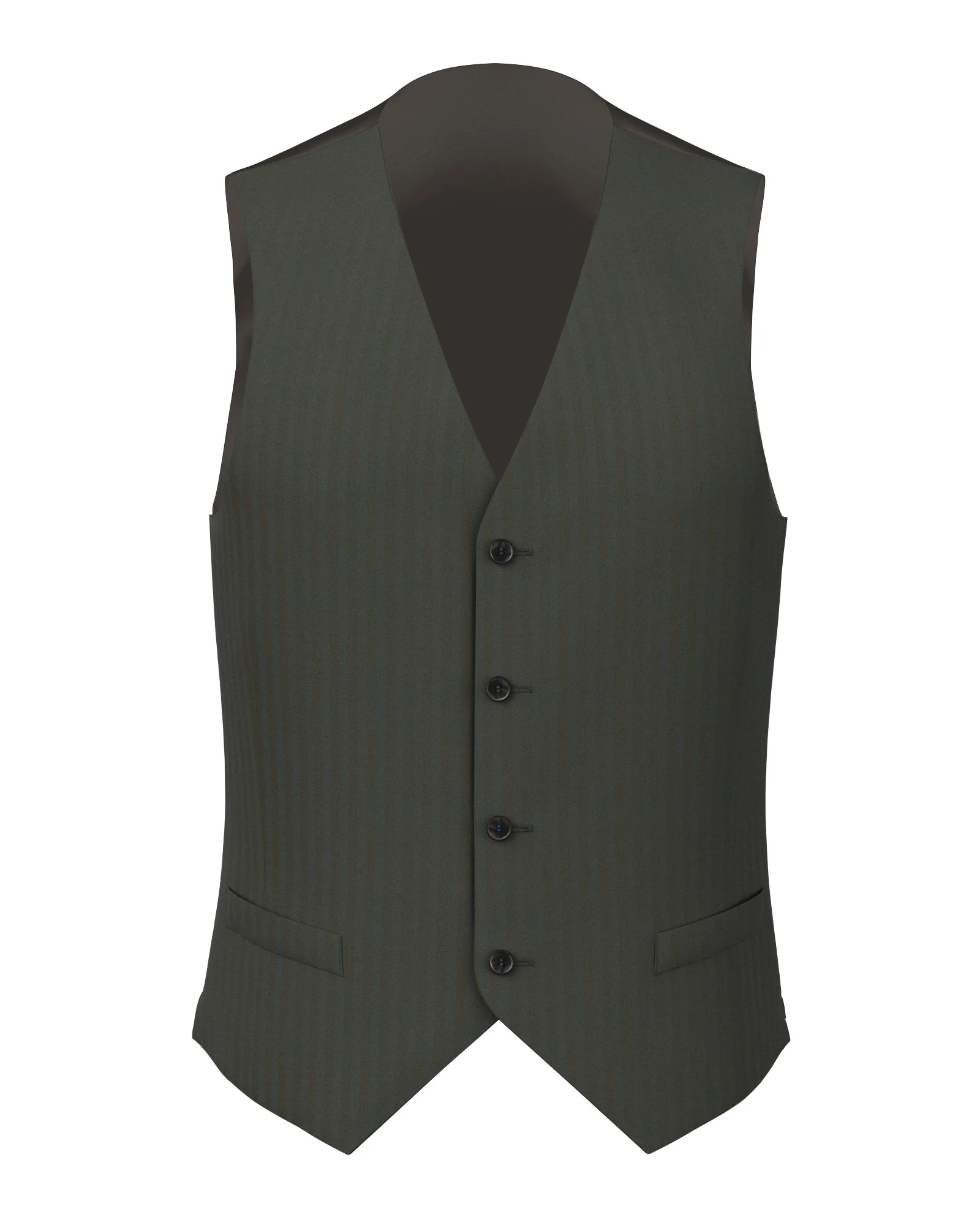 Gilet in lana solaro spigato verde e azzurro