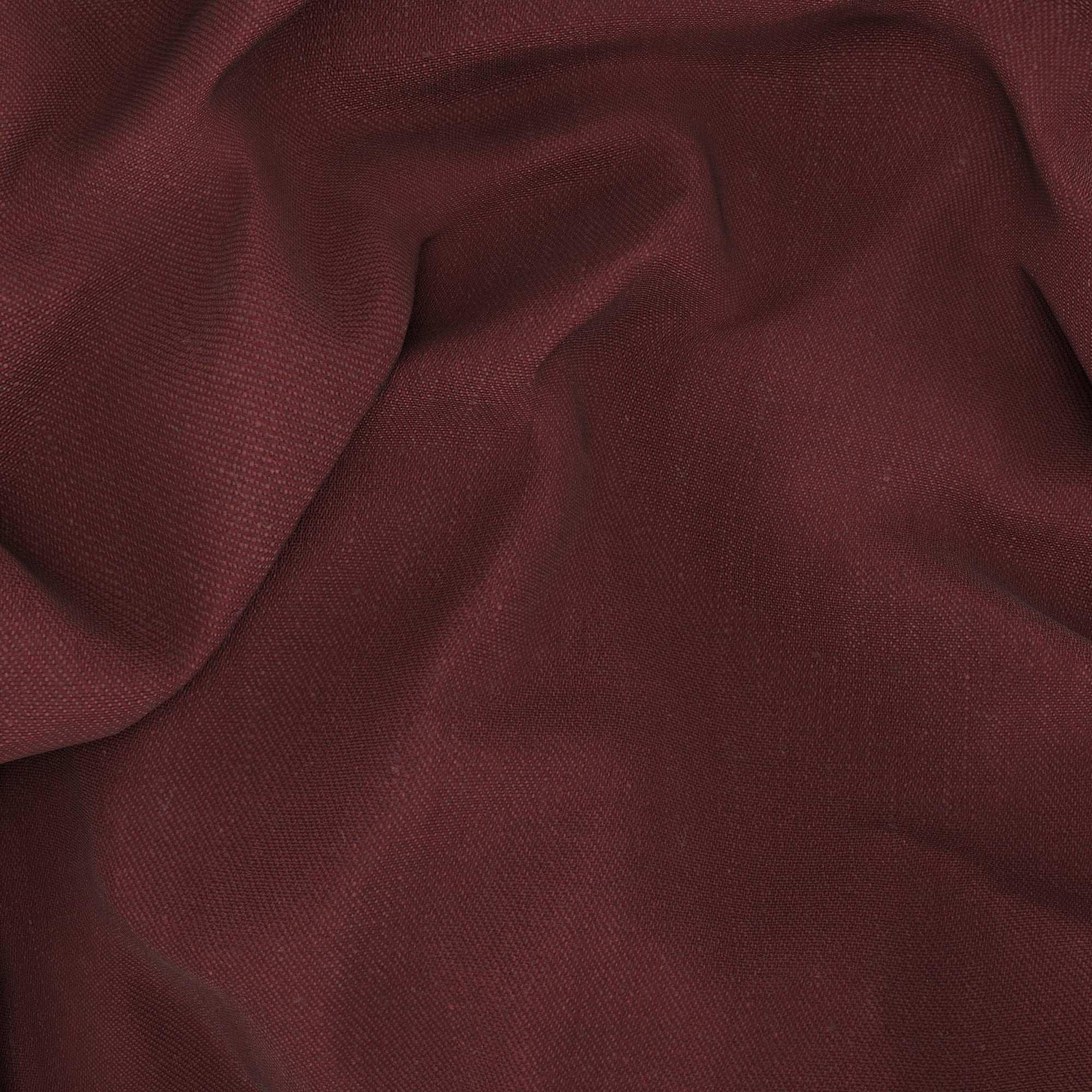 Gilet in twill lino lana bordeaux - Image 3