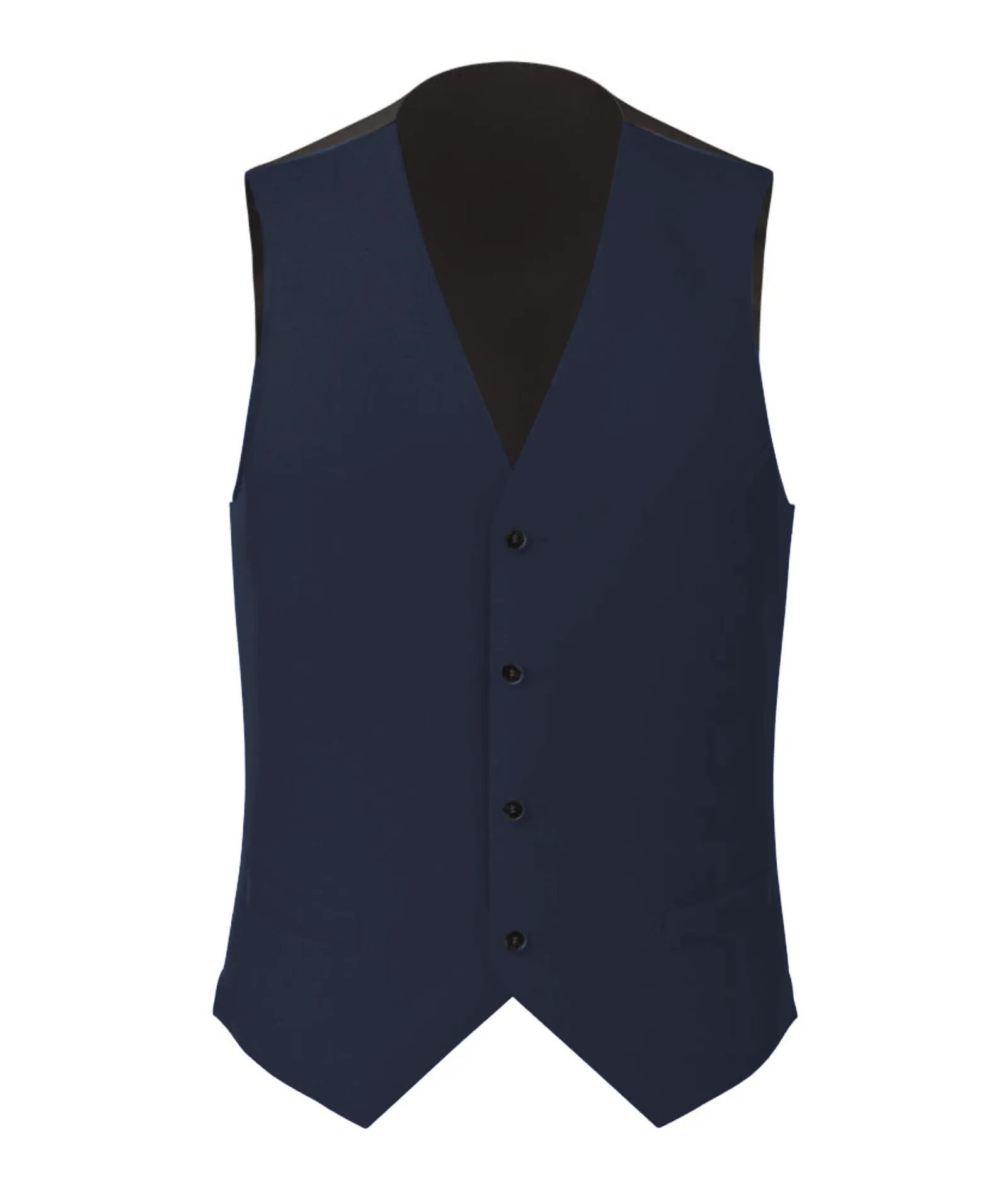 Gilet Lana Seta Cerimonia Blu