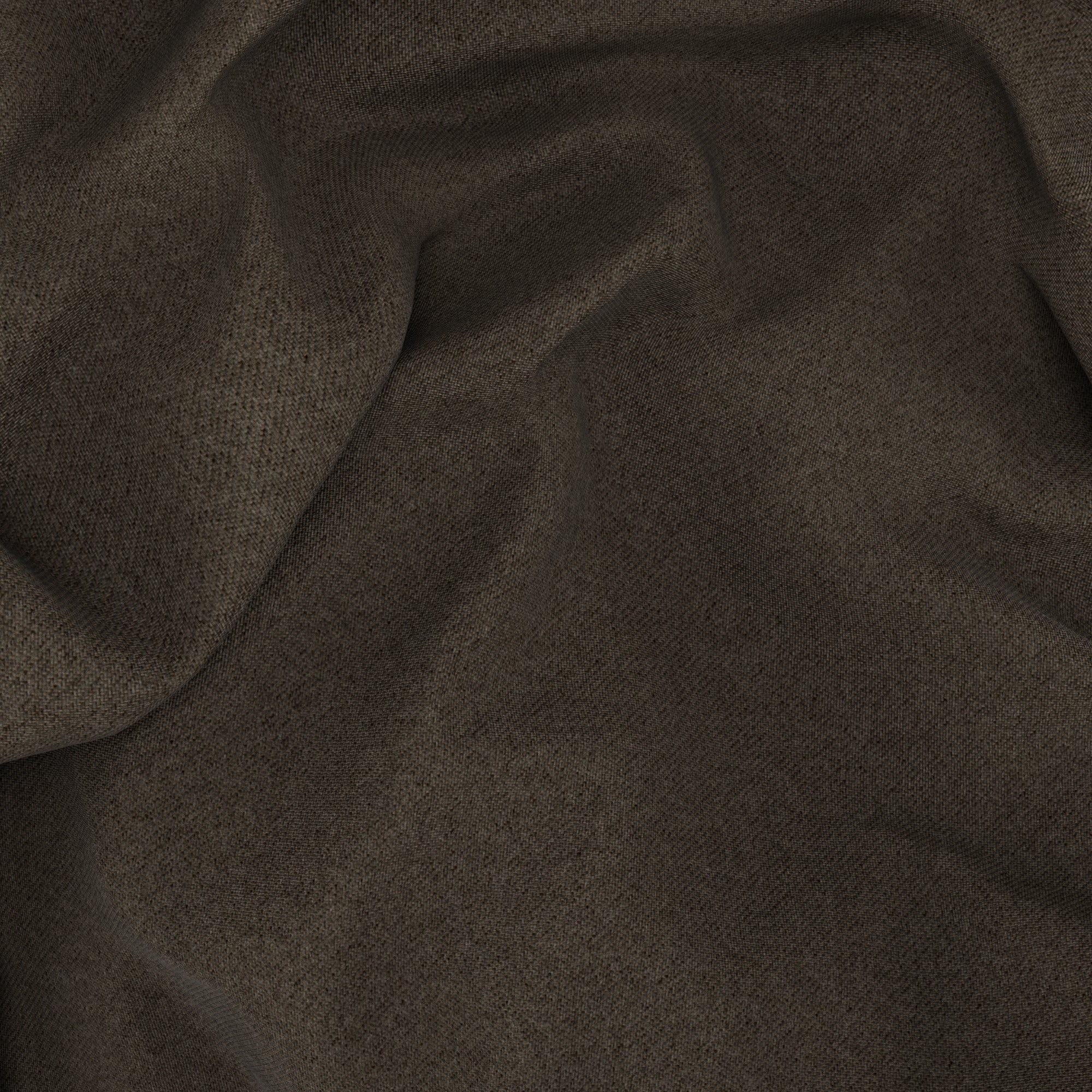 Gilet marrone mélange in twill di lana - Image 4