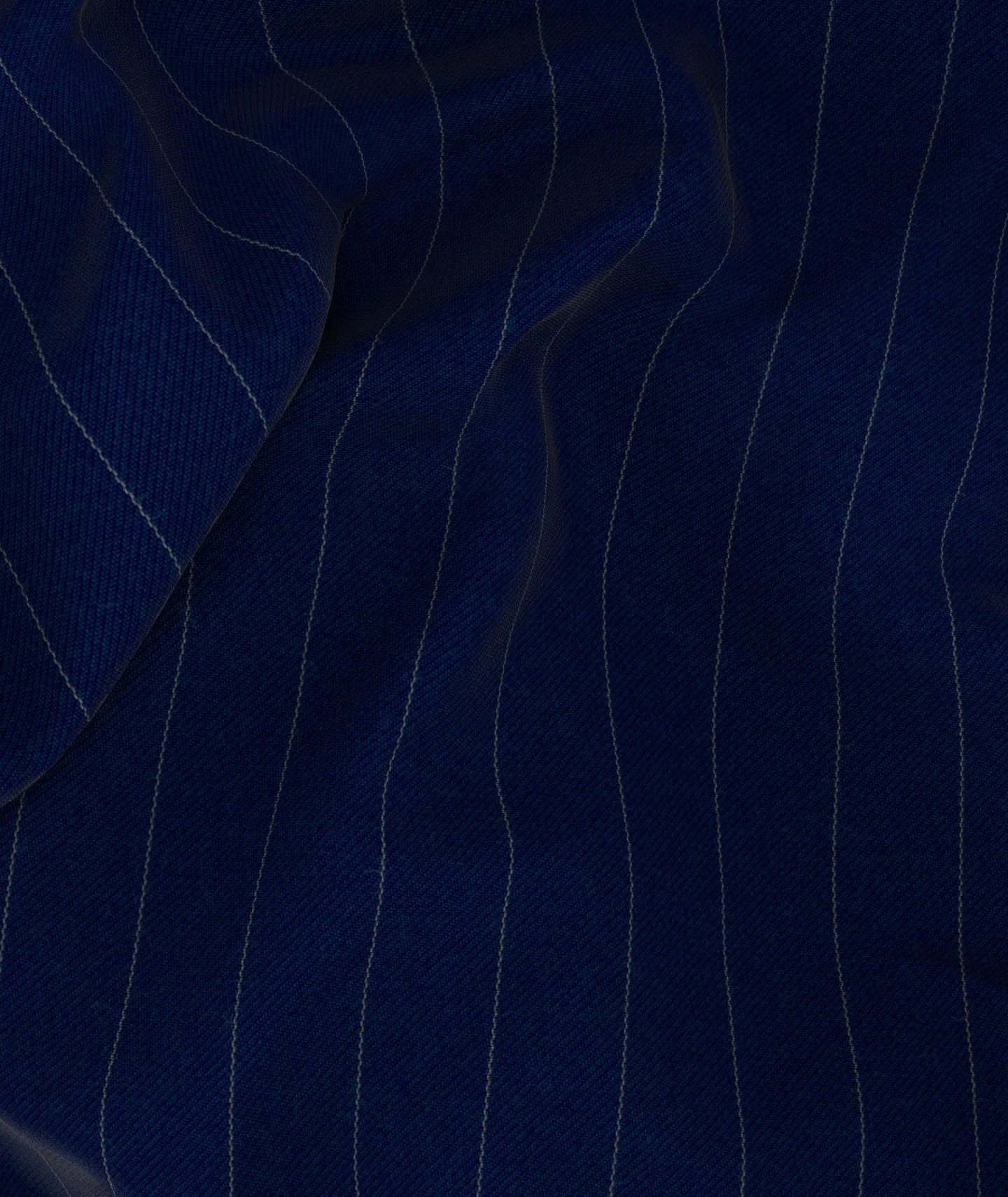 Gilet Signature gessato blu in lana 150's - Image 3