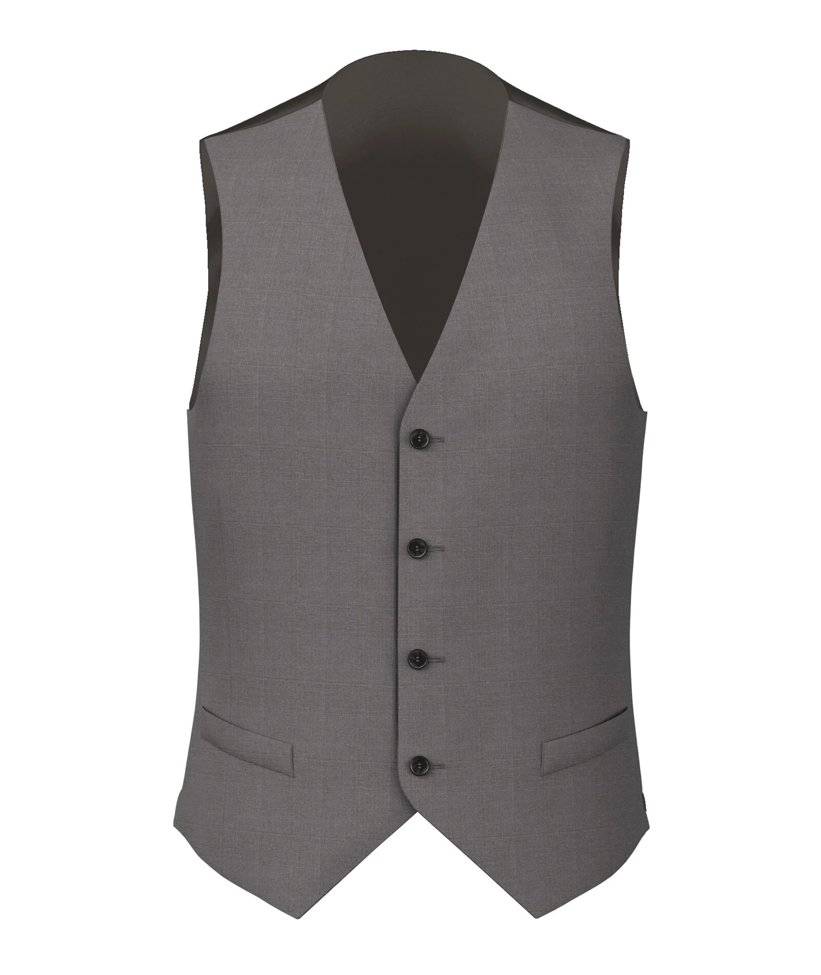 Gilet Signature Principe di Galles grigio