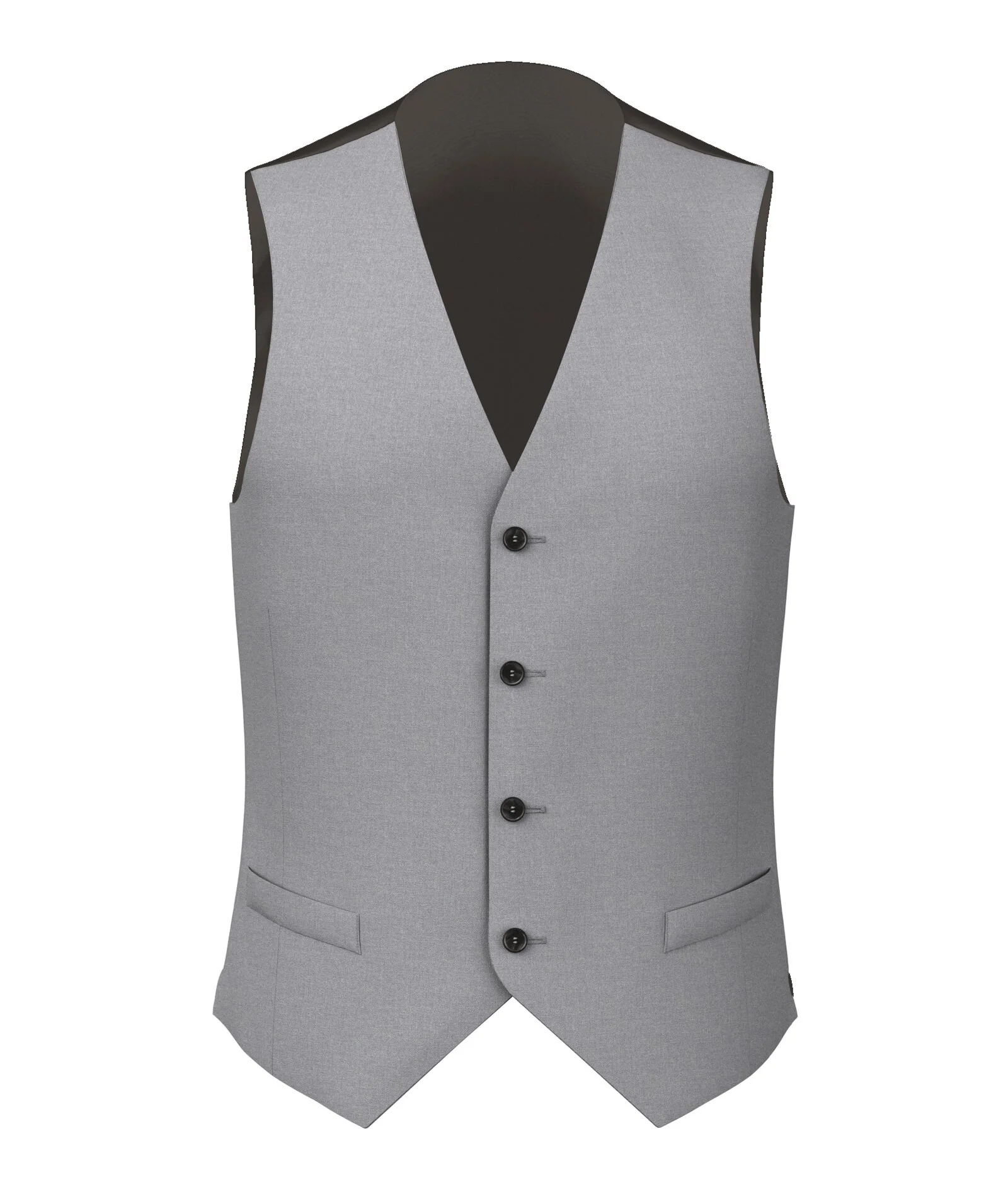 Gilet Signature Twill Grigio Chiaro