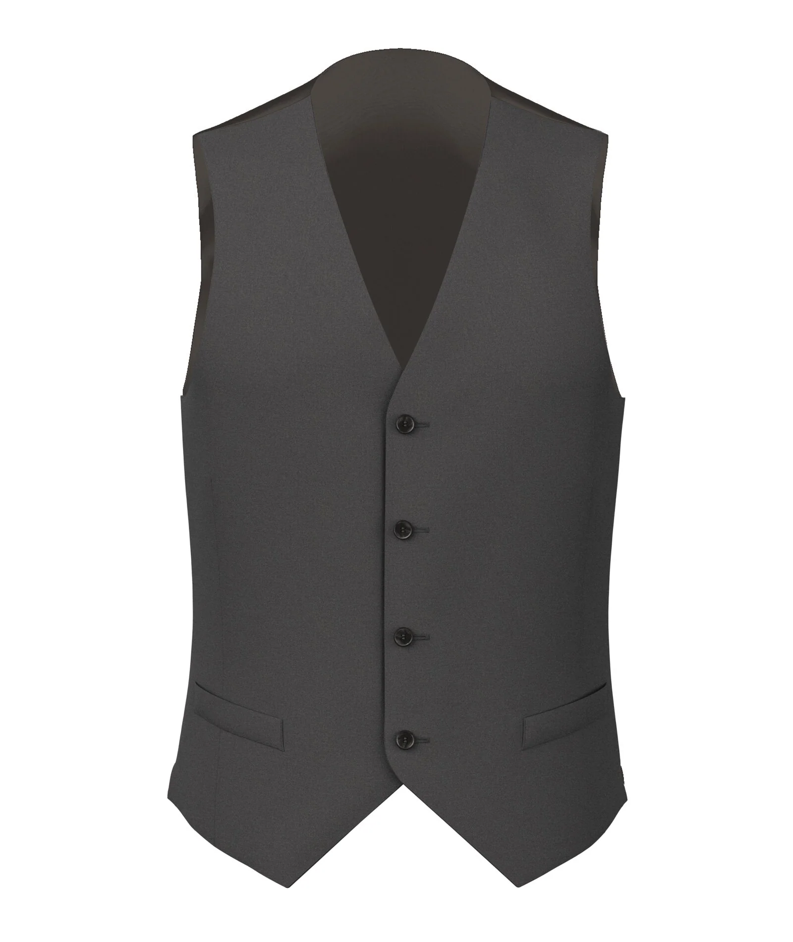 Gilet Signature Twill Grigio Scuro