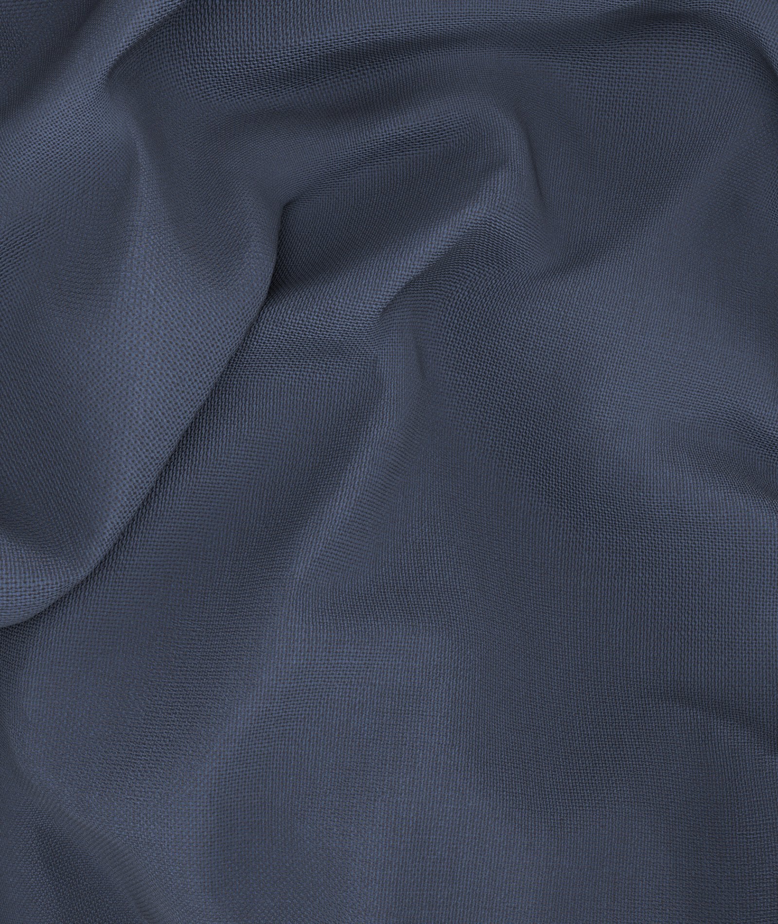 Gilet Su Misura da Uomo Blu Doppio Ritorto in Lana - Image 3