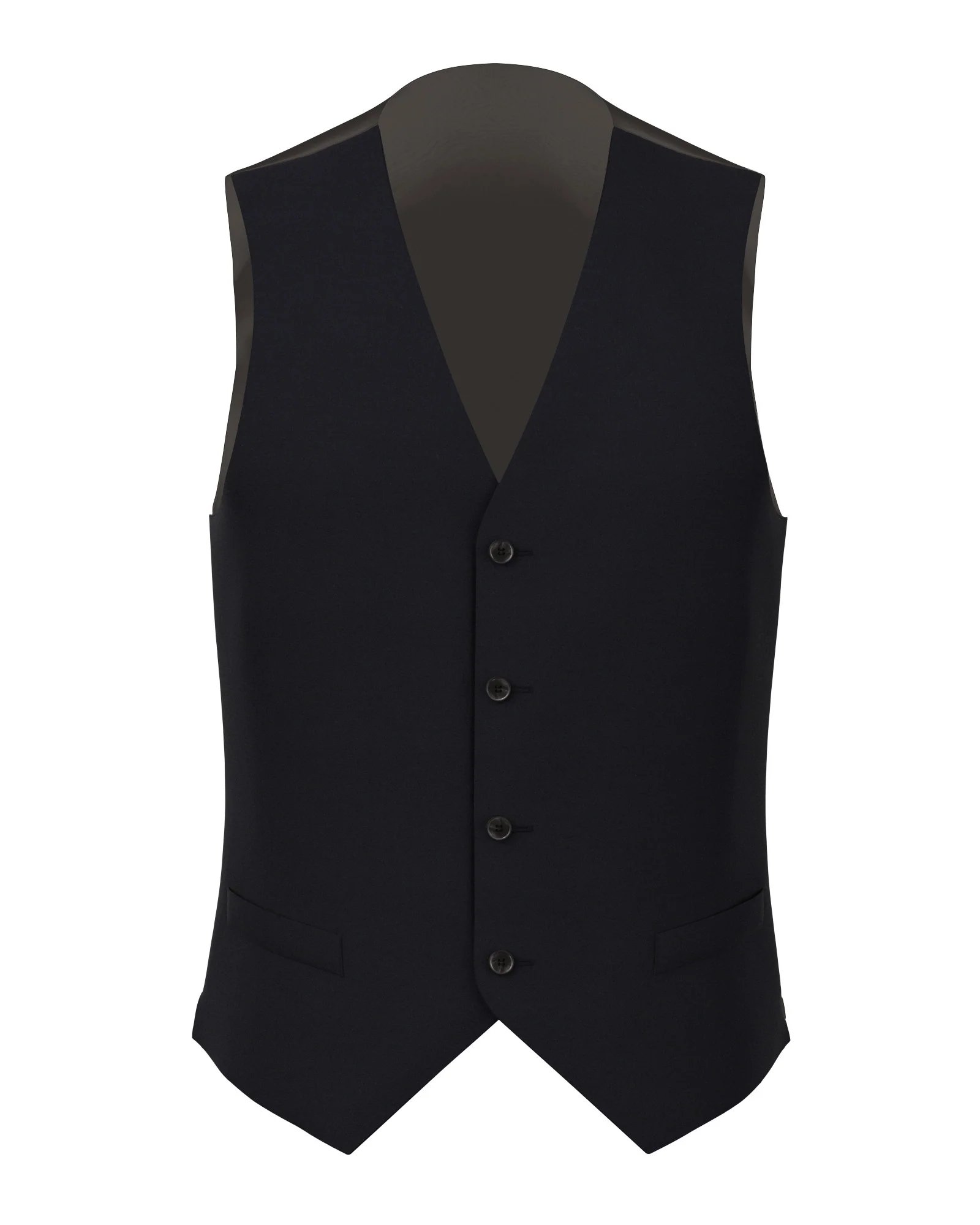 Gilet in lana e mohair blu navy