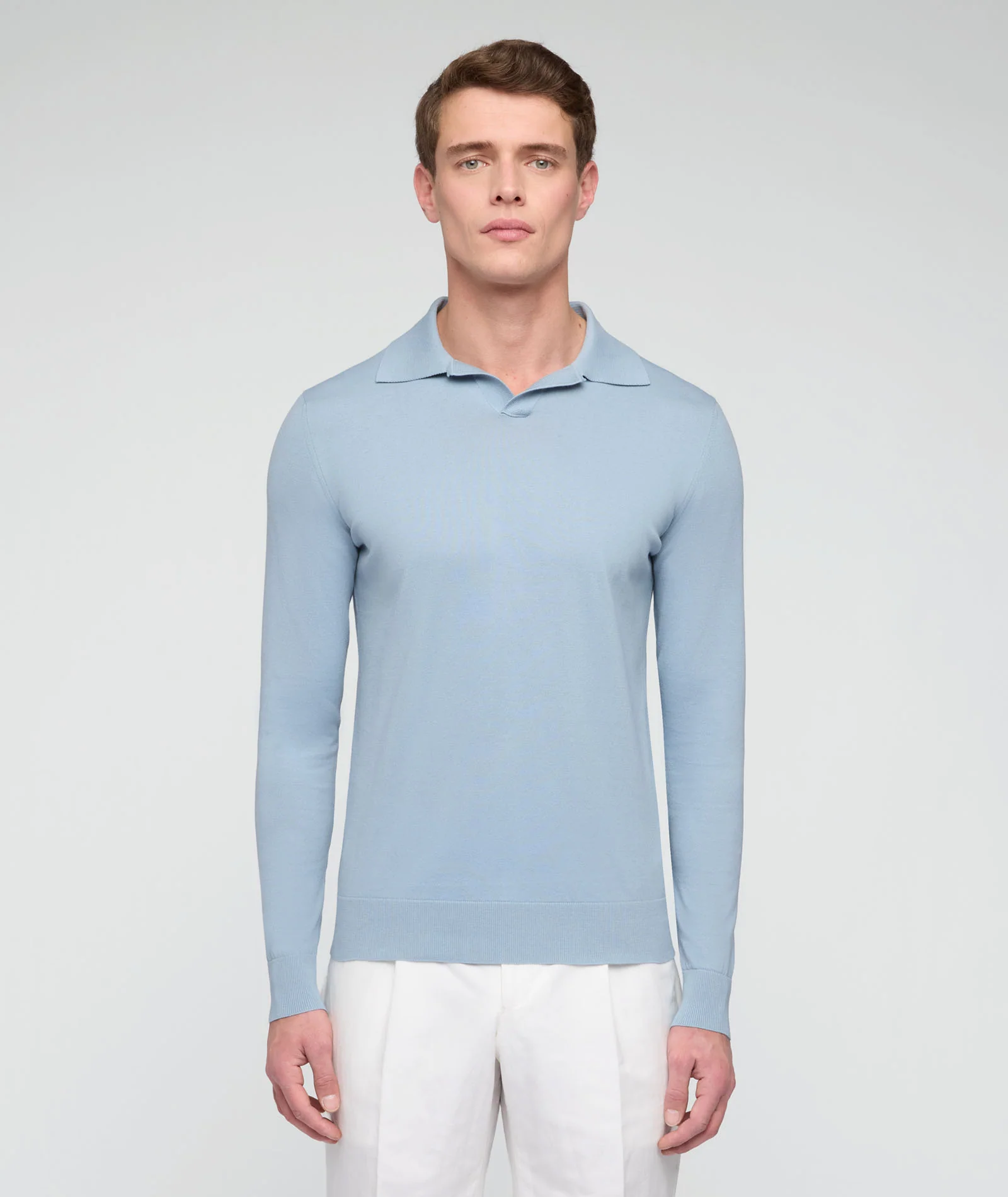 Maglia in cotone azzurro - Image 3