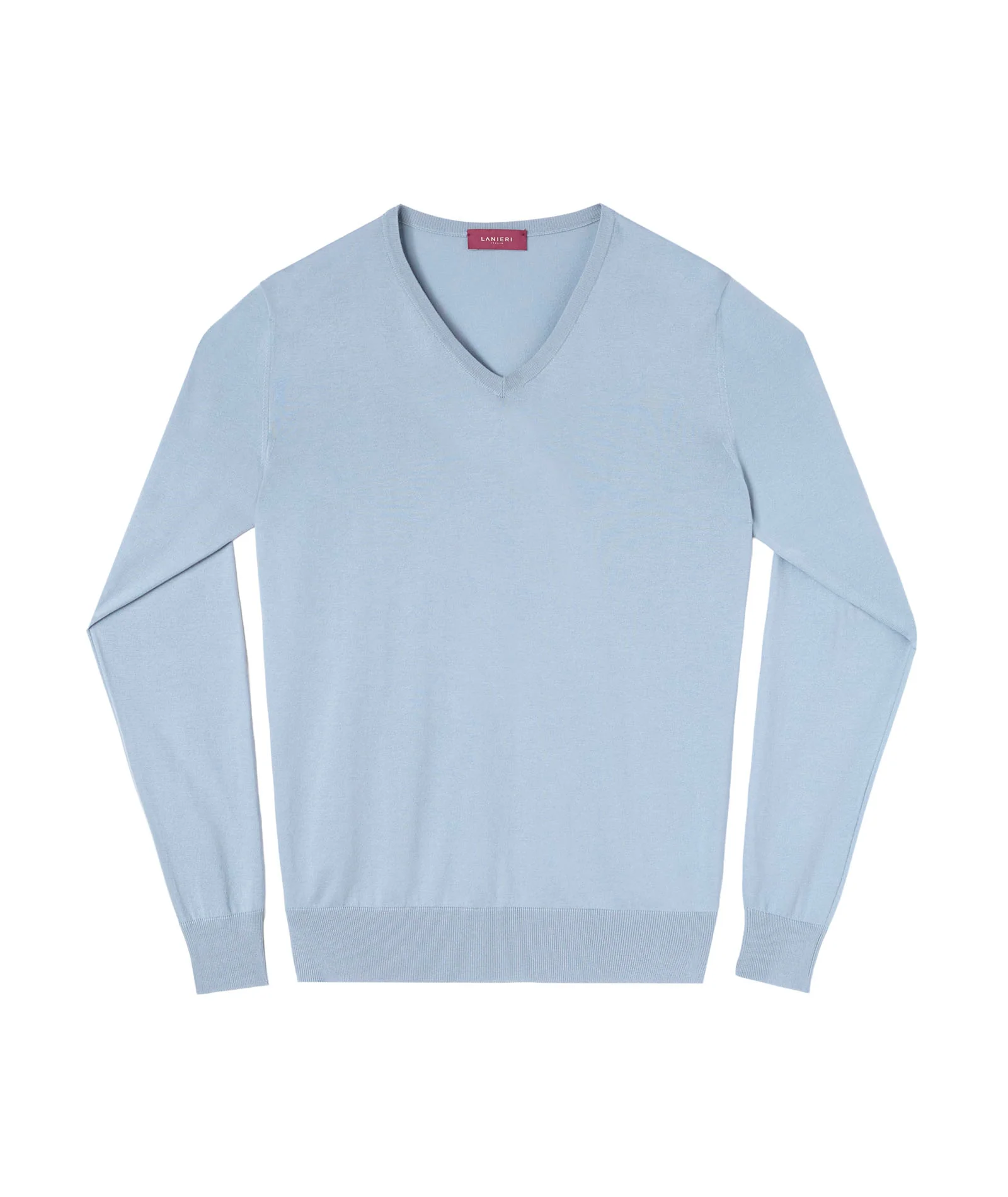 Maglia in cotone azzurro - Image 6