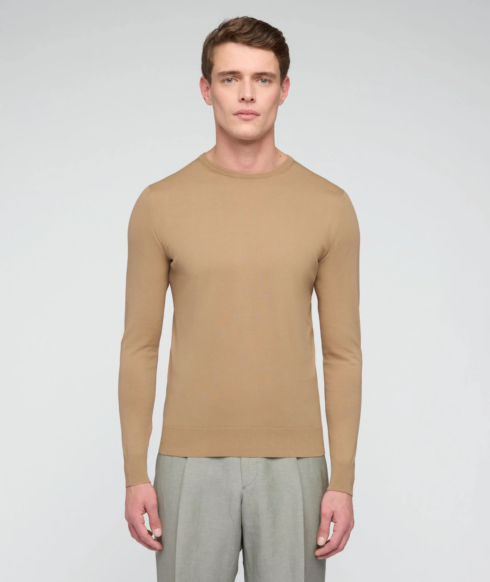 Maglia in cotone beige - Image 3