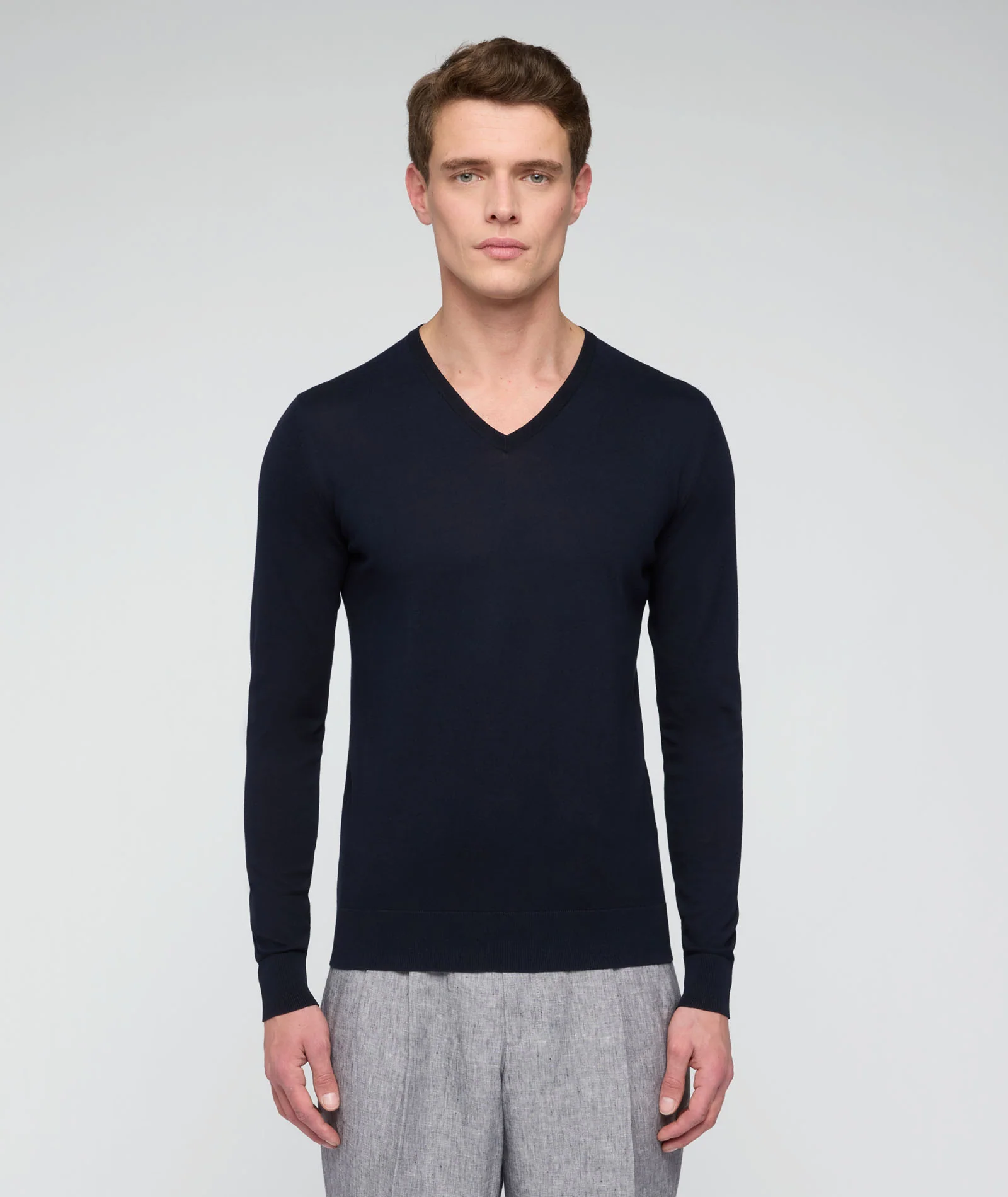 Maglia in cotone blu nay