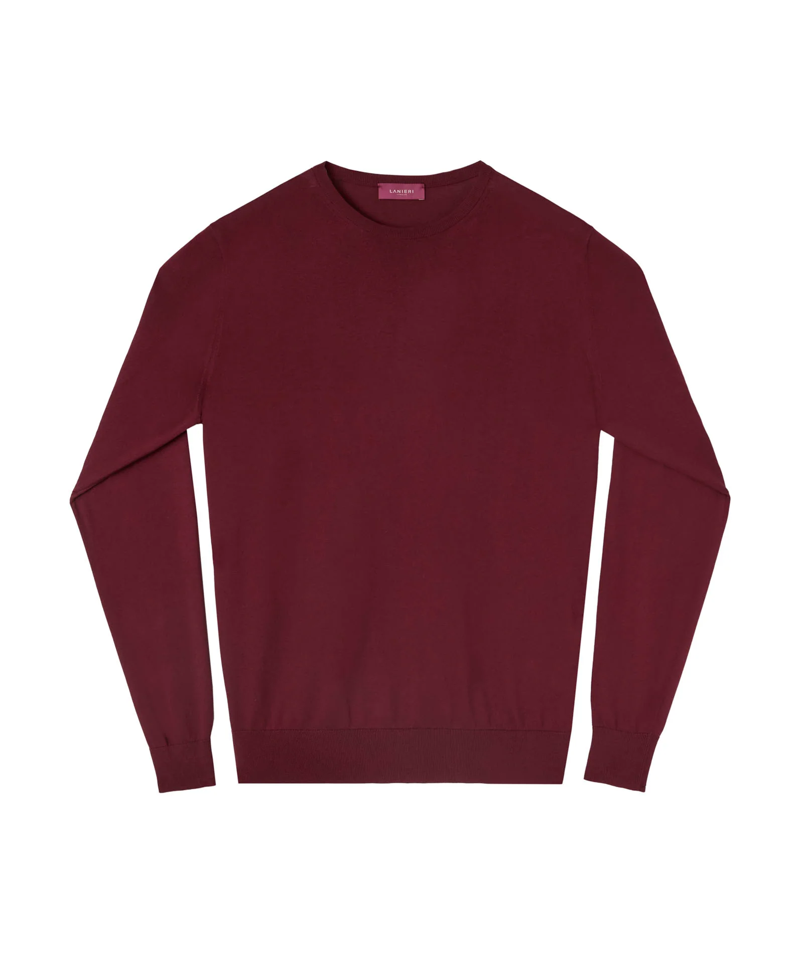 Maglia in cotone bordeaux - Image 4