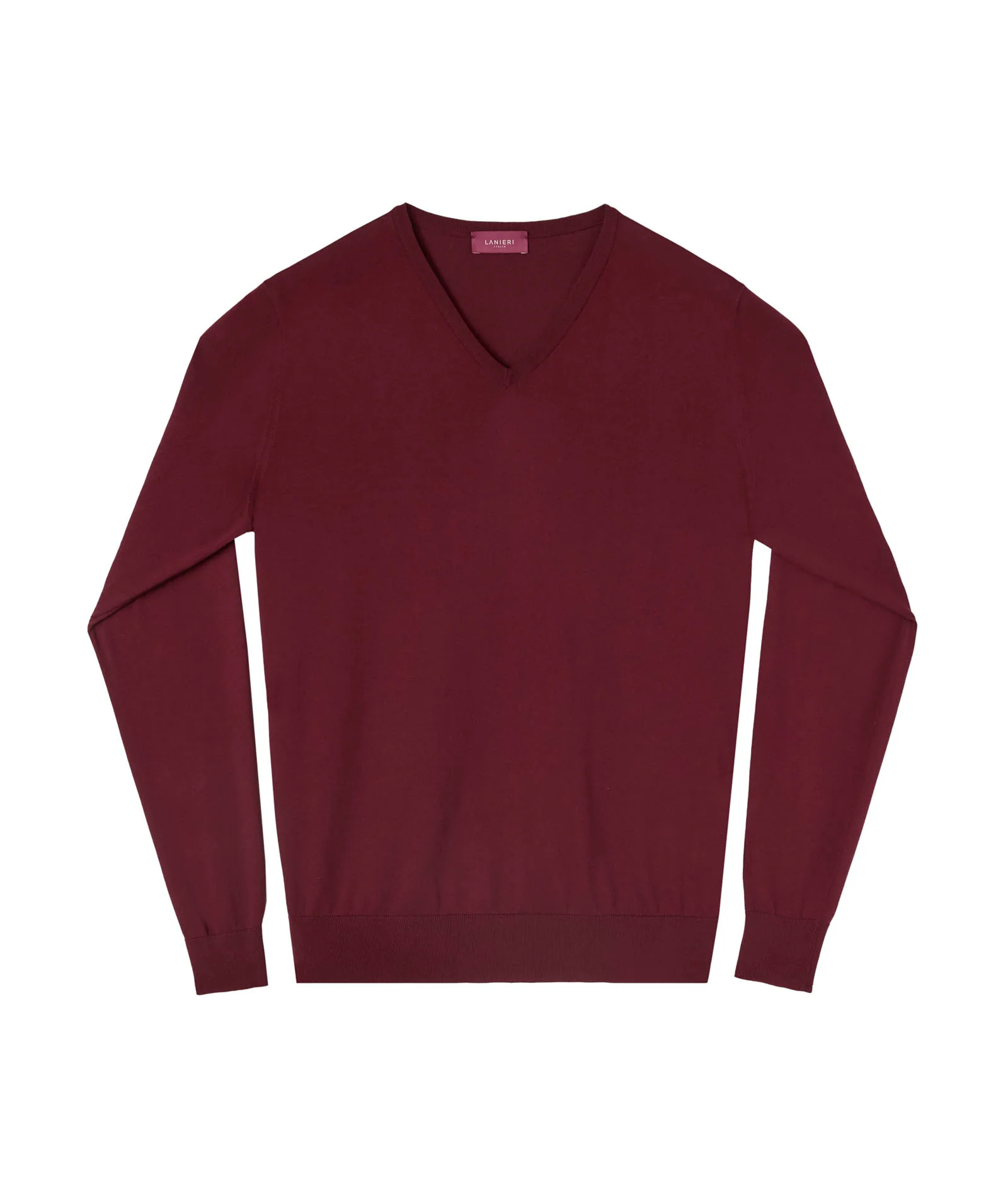 Maglia in cotone bordeaux - Image 6
