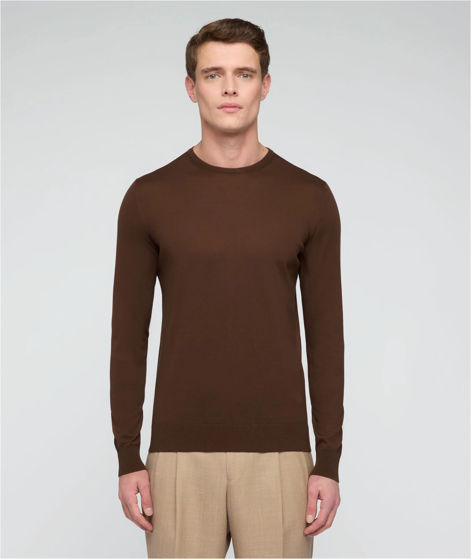 Maglia in cotone marrone