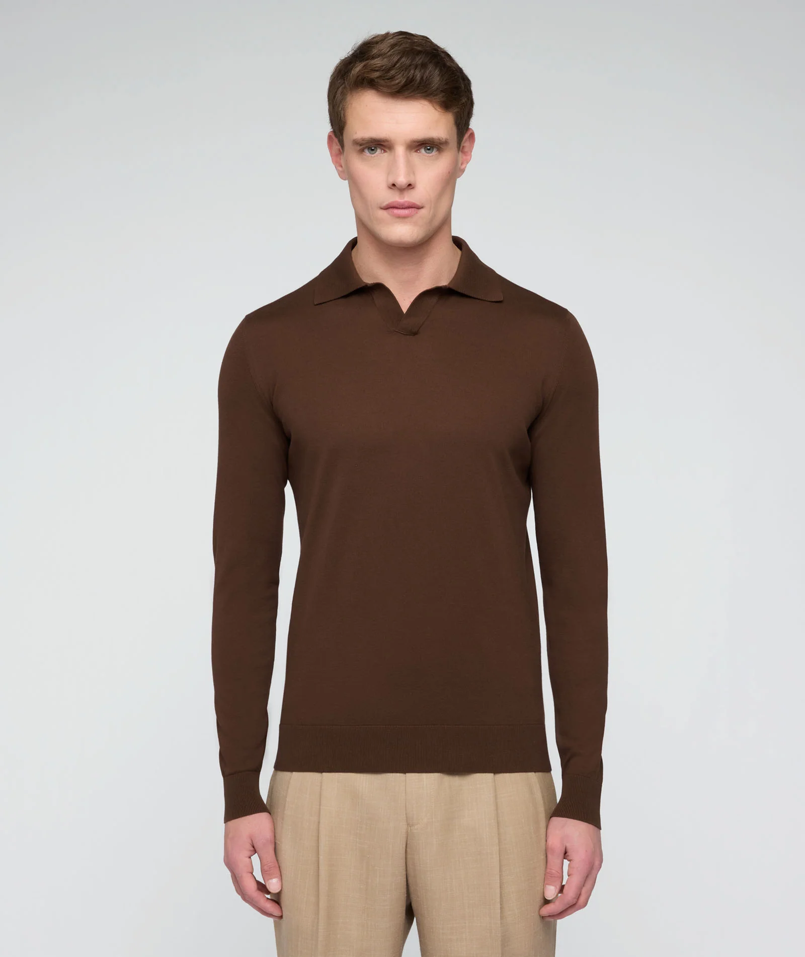 Maglia in cotone marrone - Image 3