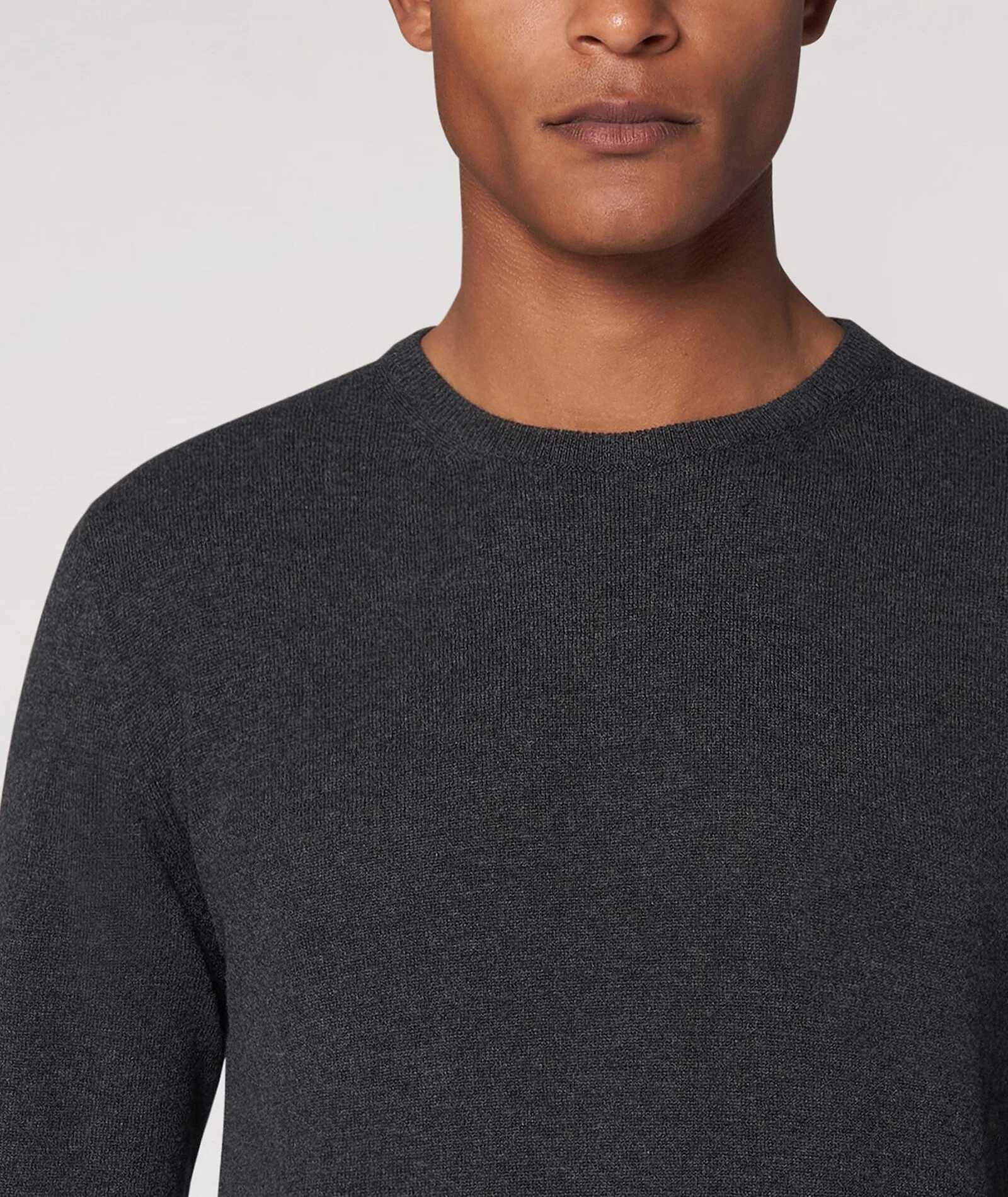 Maglione antracite in cashmere - Image 3