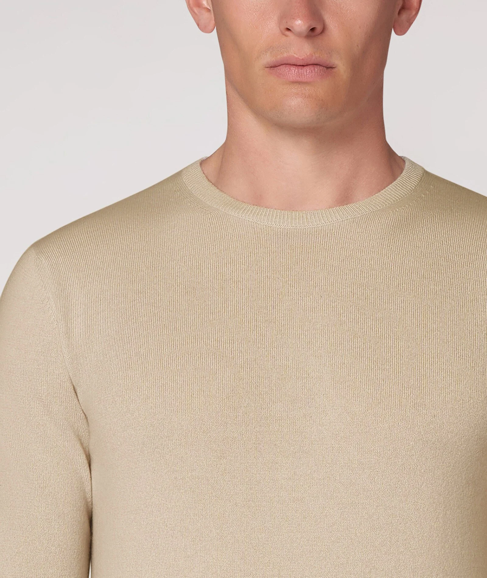 Maglione color sabbia in lana - Image 3