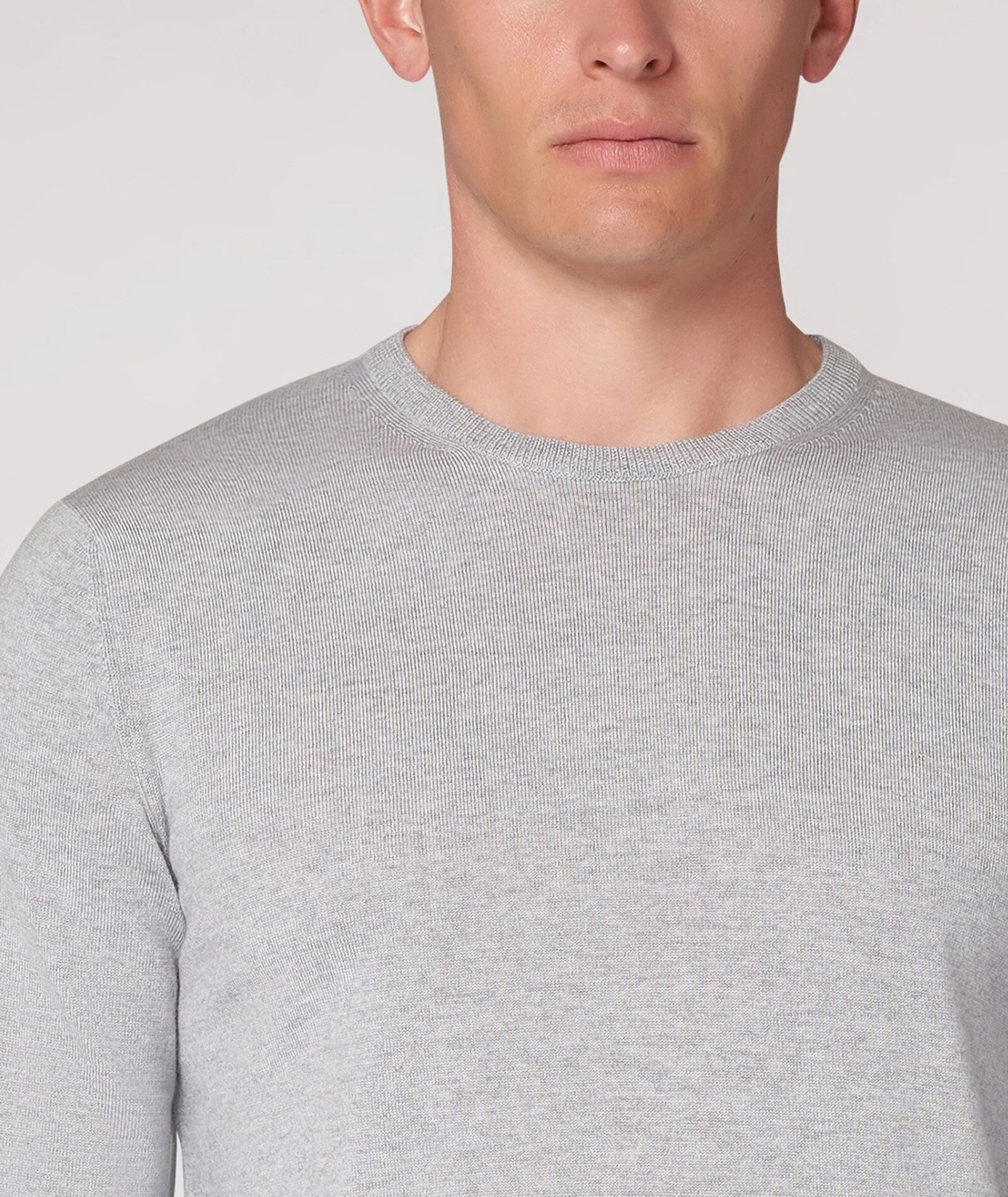 Maglione grigio in lana - Image 2