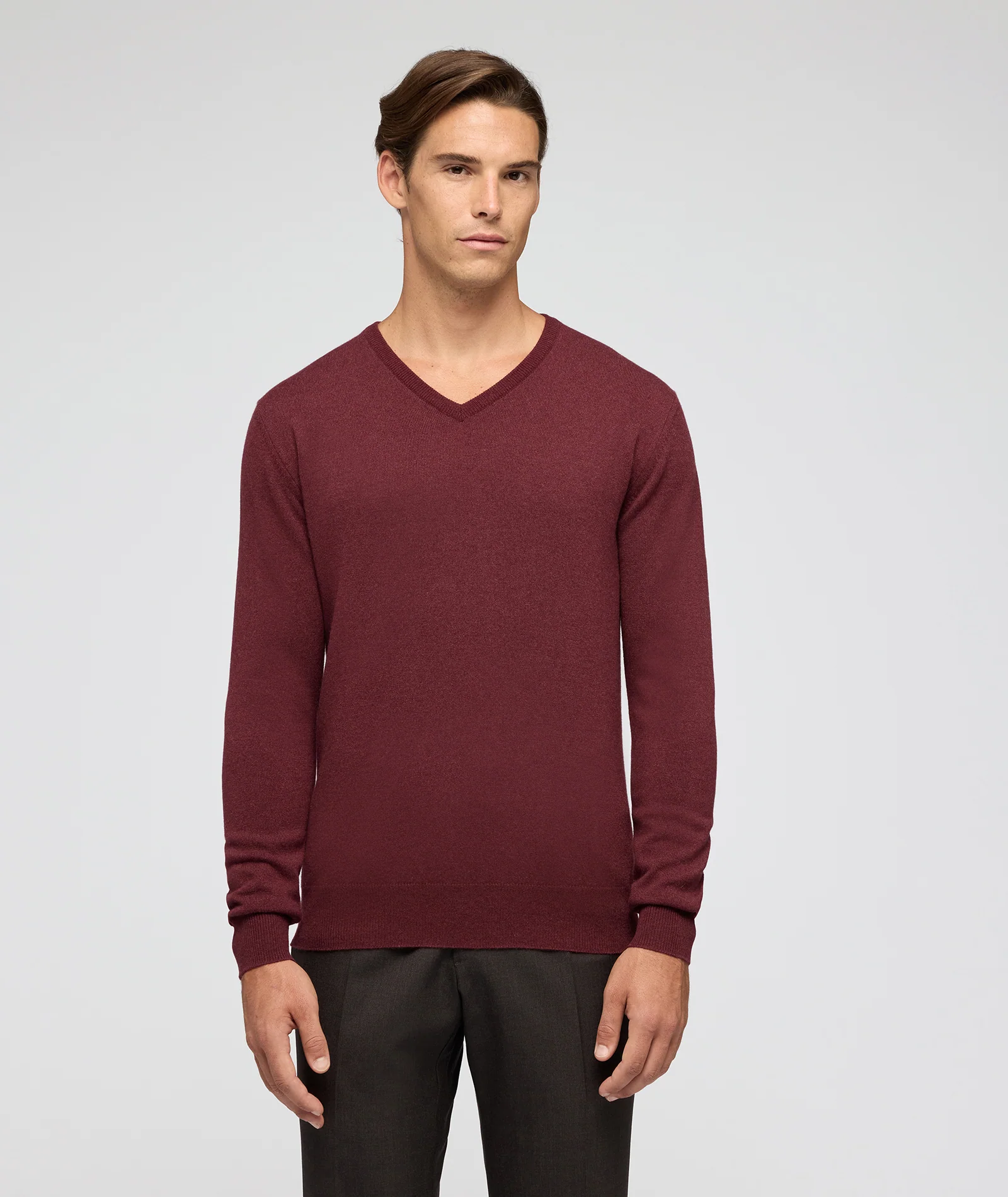 Maglione in cashmere bordeaux - Image 4