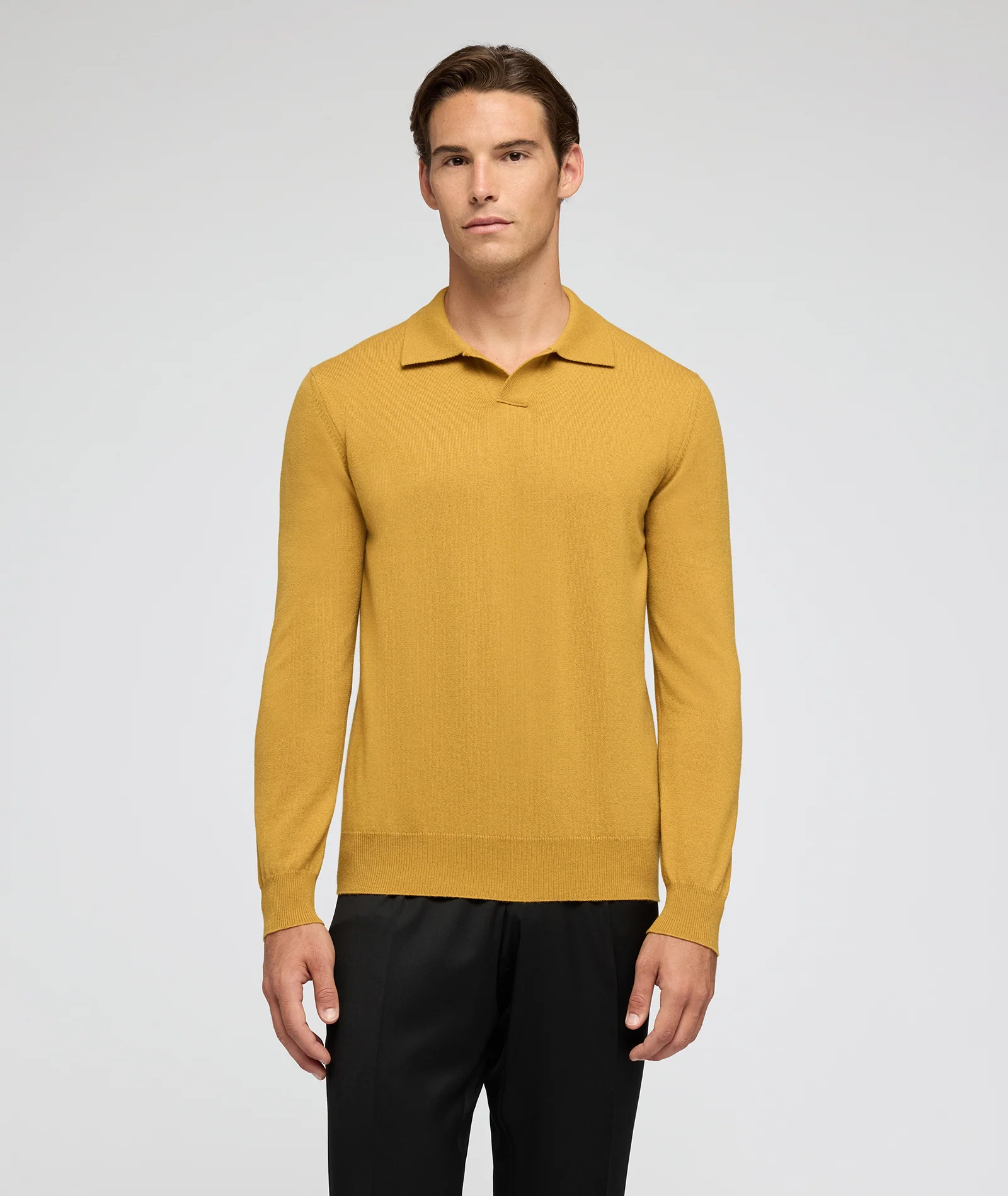 Maglione in cashmere ocra - Image 2