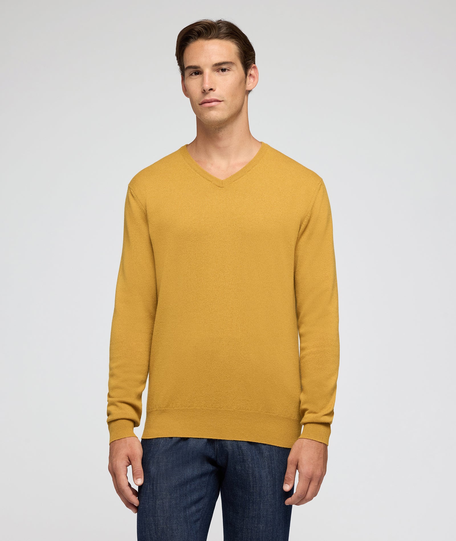 Maglione in cashmere ocra - Image 4