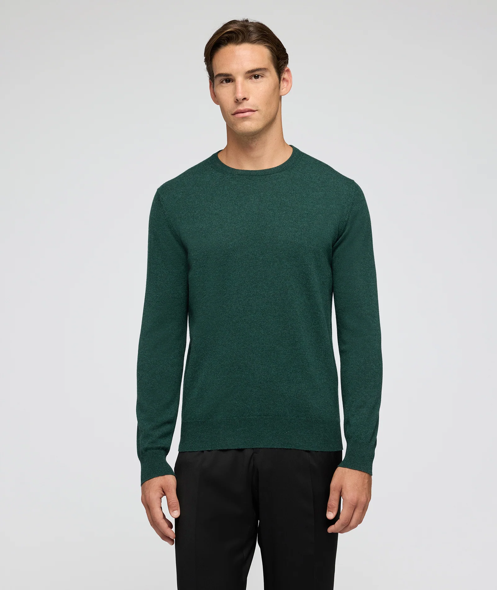 Maglione in cashmere verde
