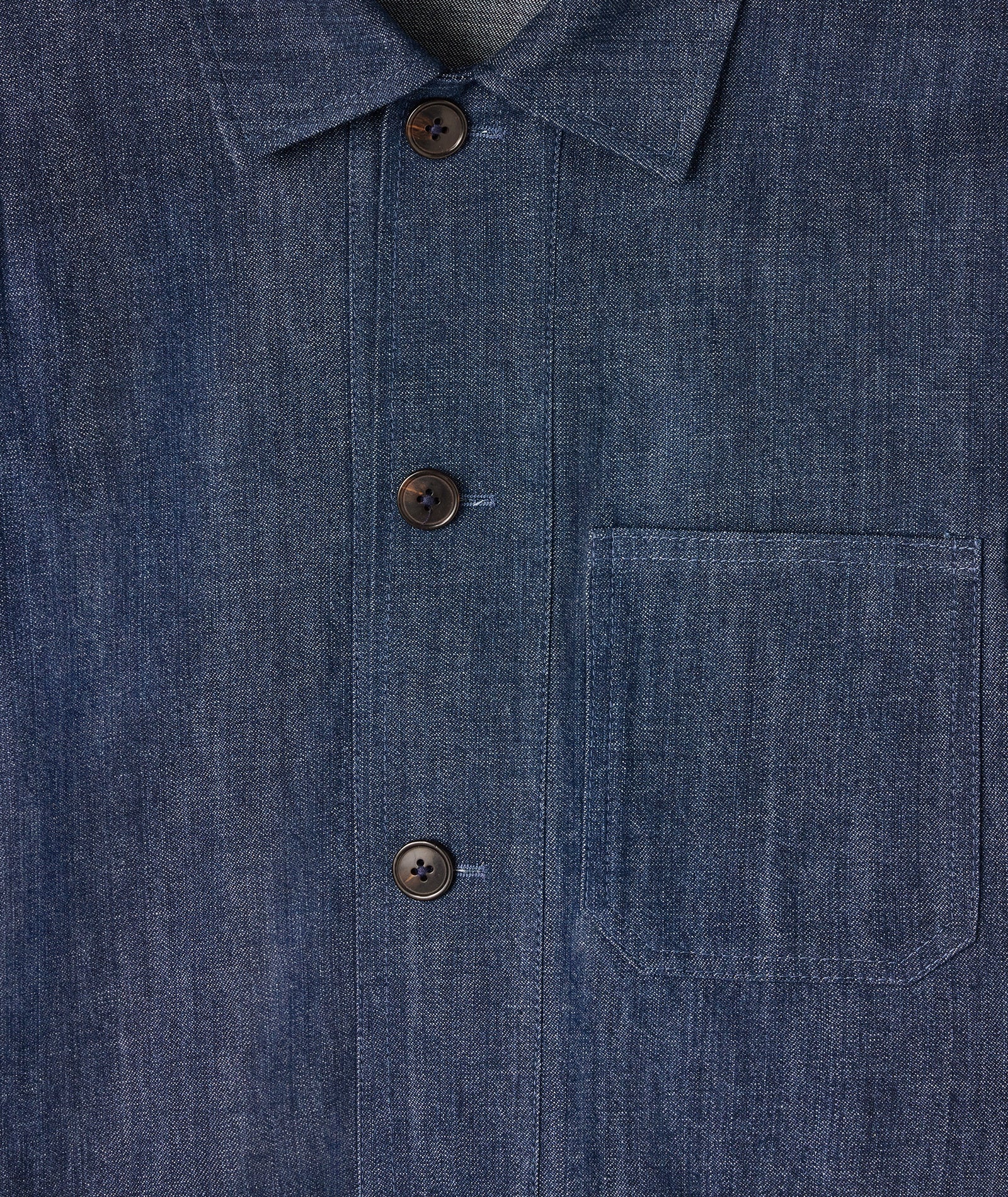 Overshirt in denim blu - Image 4
