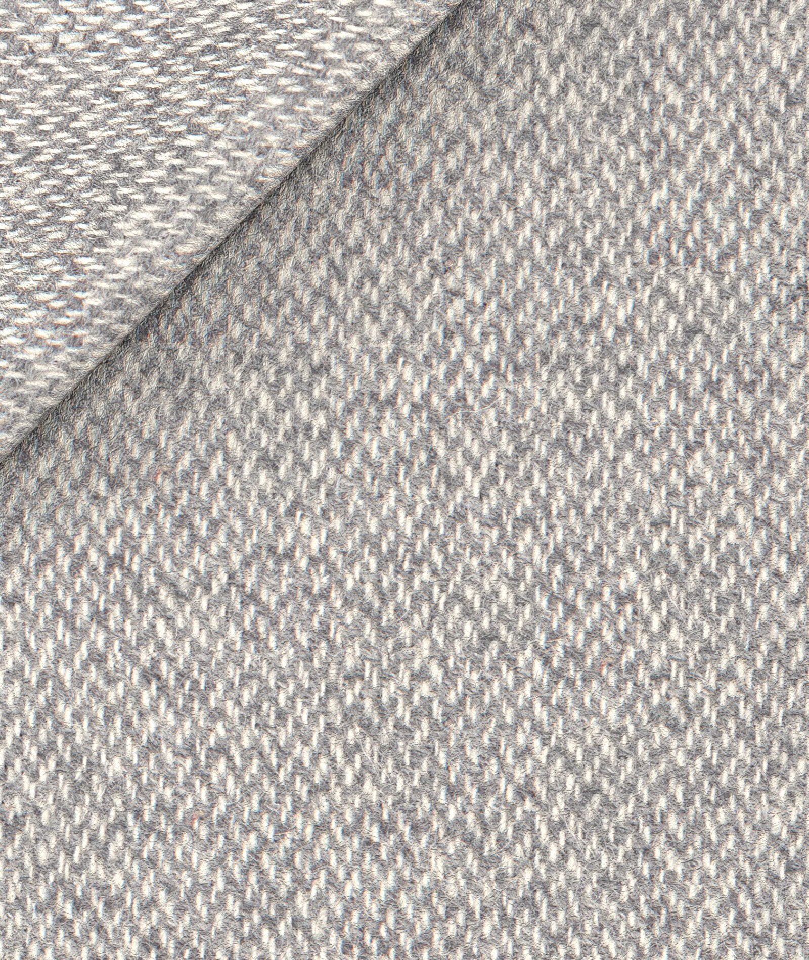 Overshirt micro-design grigio chiaro in lana - Image 5