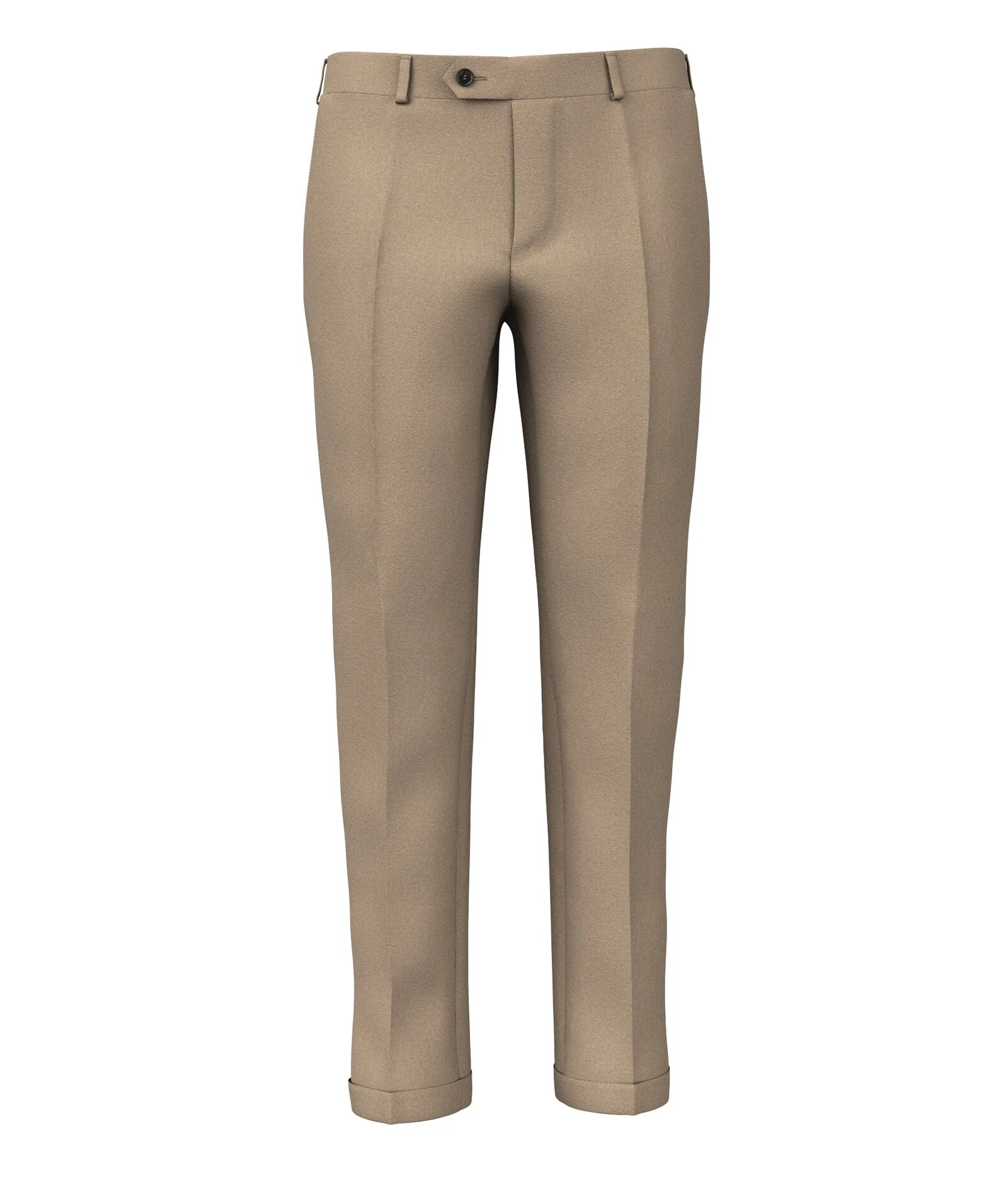 Pantalone Cammello in Twill di Lana