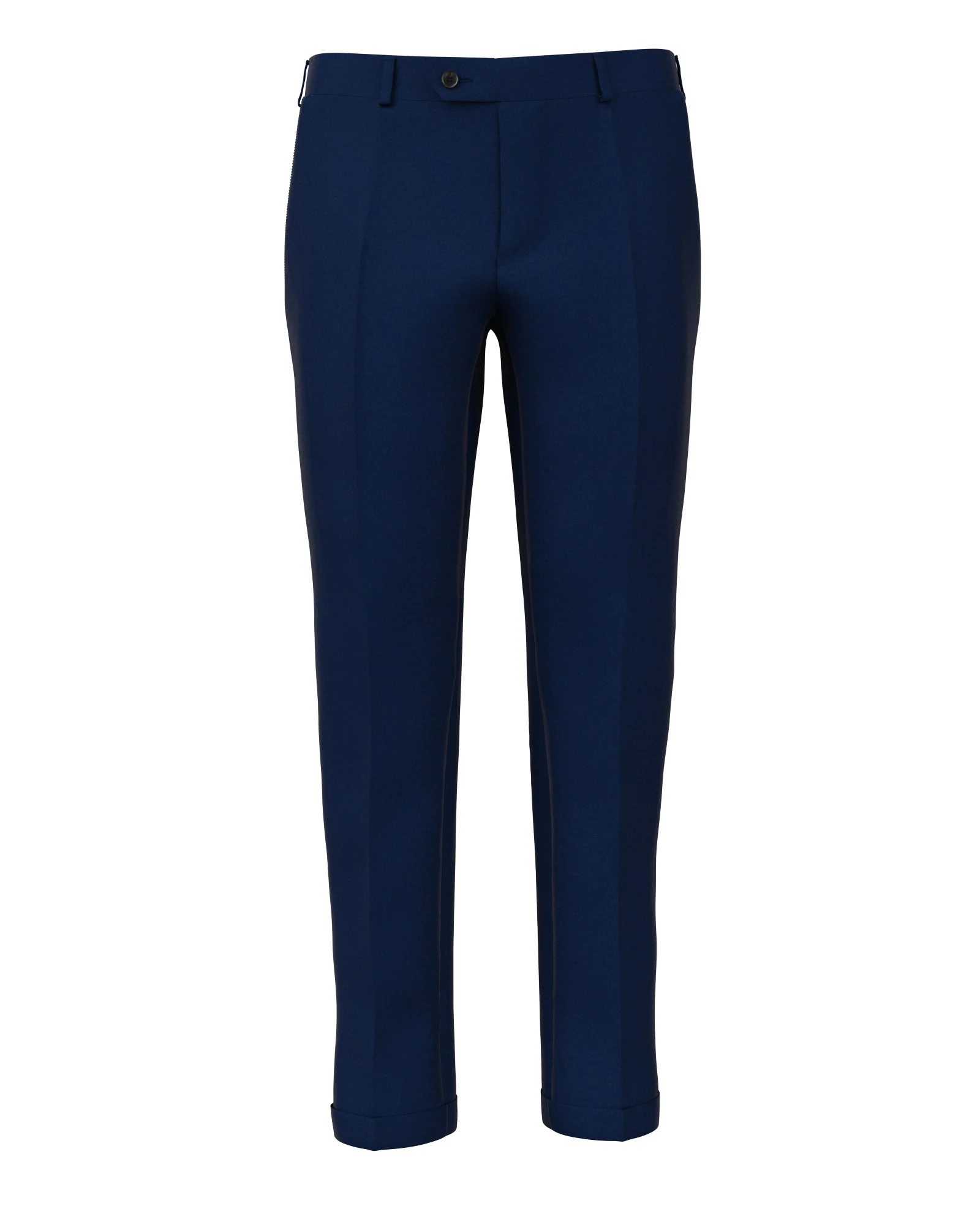 Pantaloni blu in twill di lana