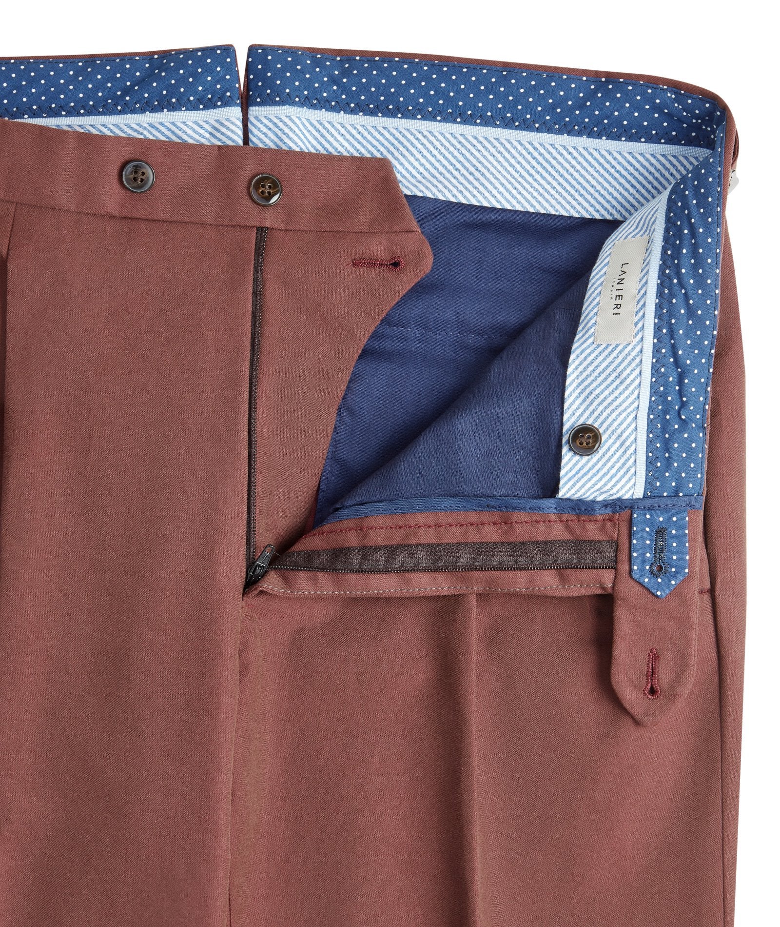 Pantaloni chino Rosso in Twill di Cotone - Image 4