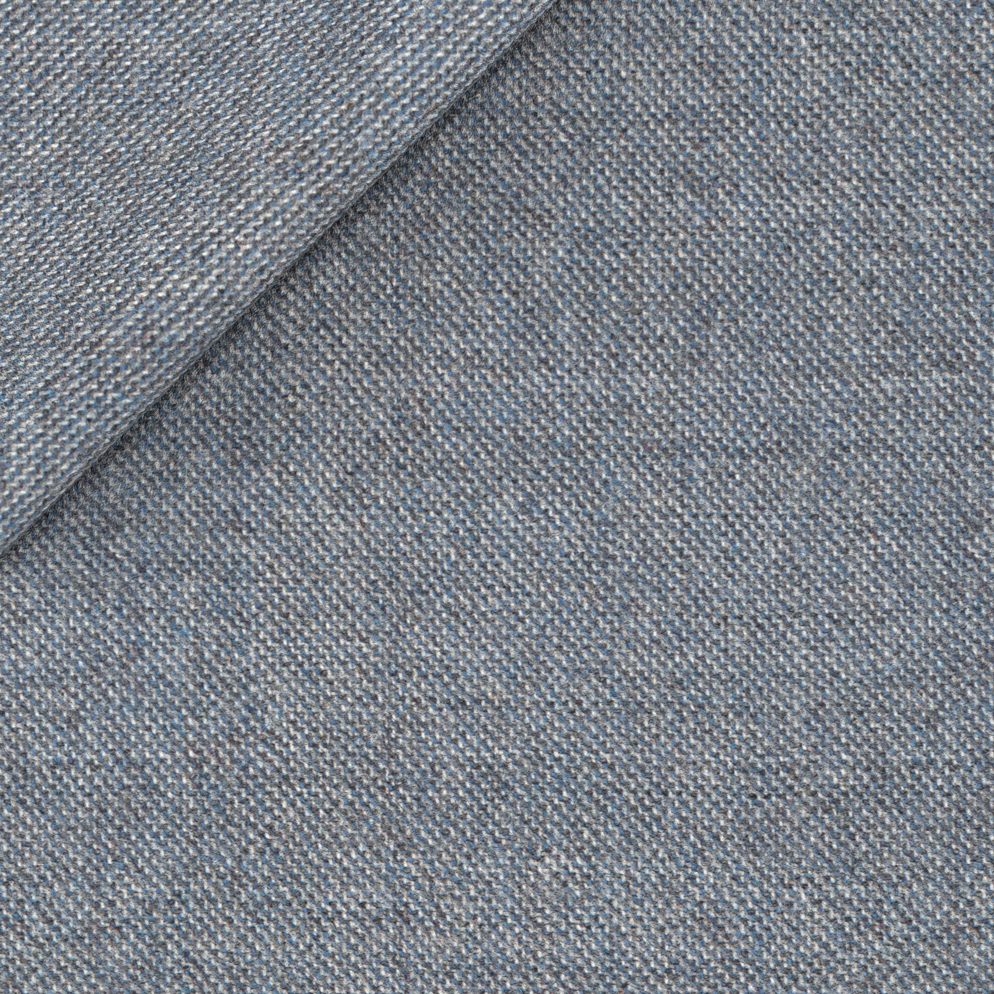 Pantaloni in grisaglia di lana azzurra - Image 2