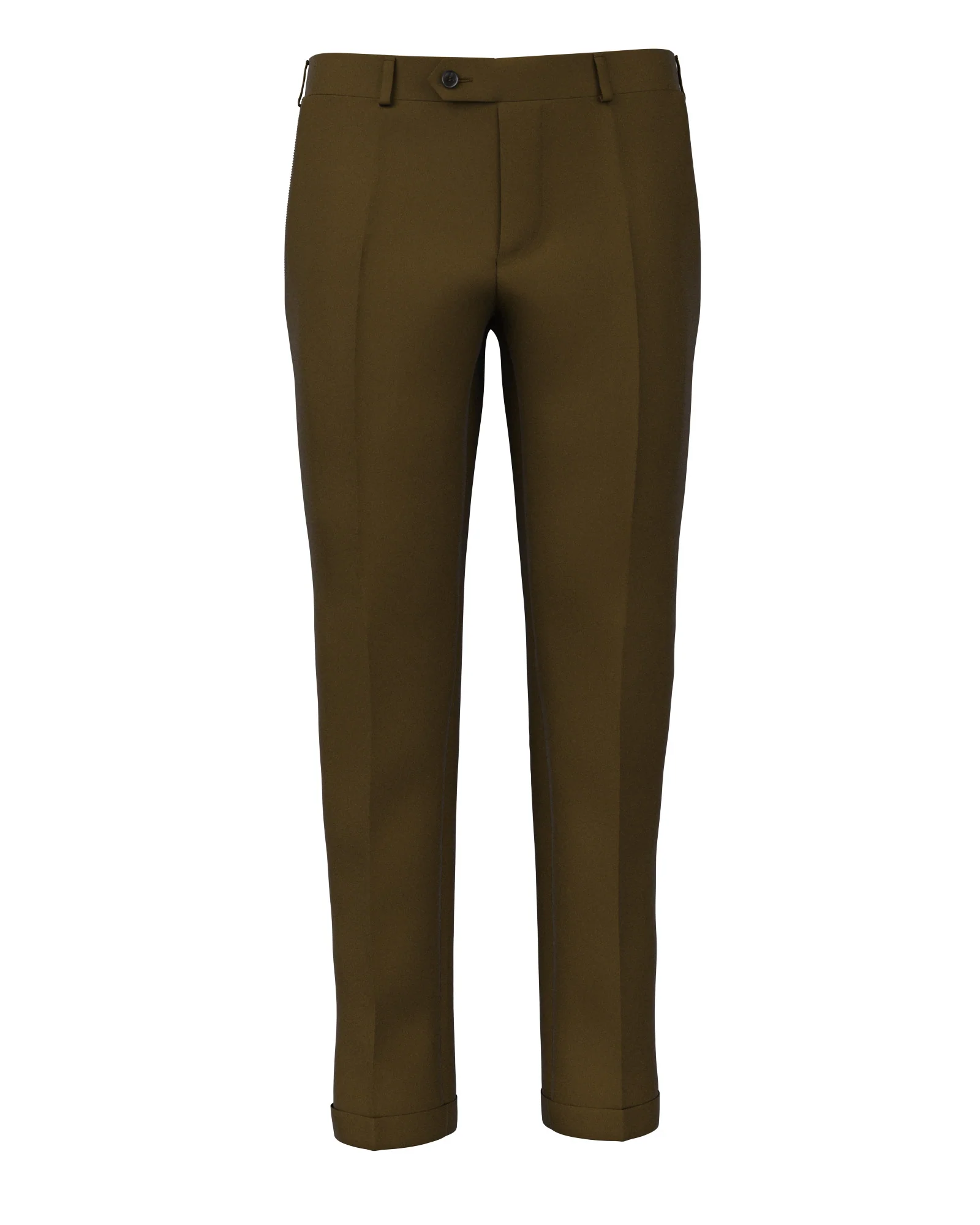 Pantaloni in lana lino marrone