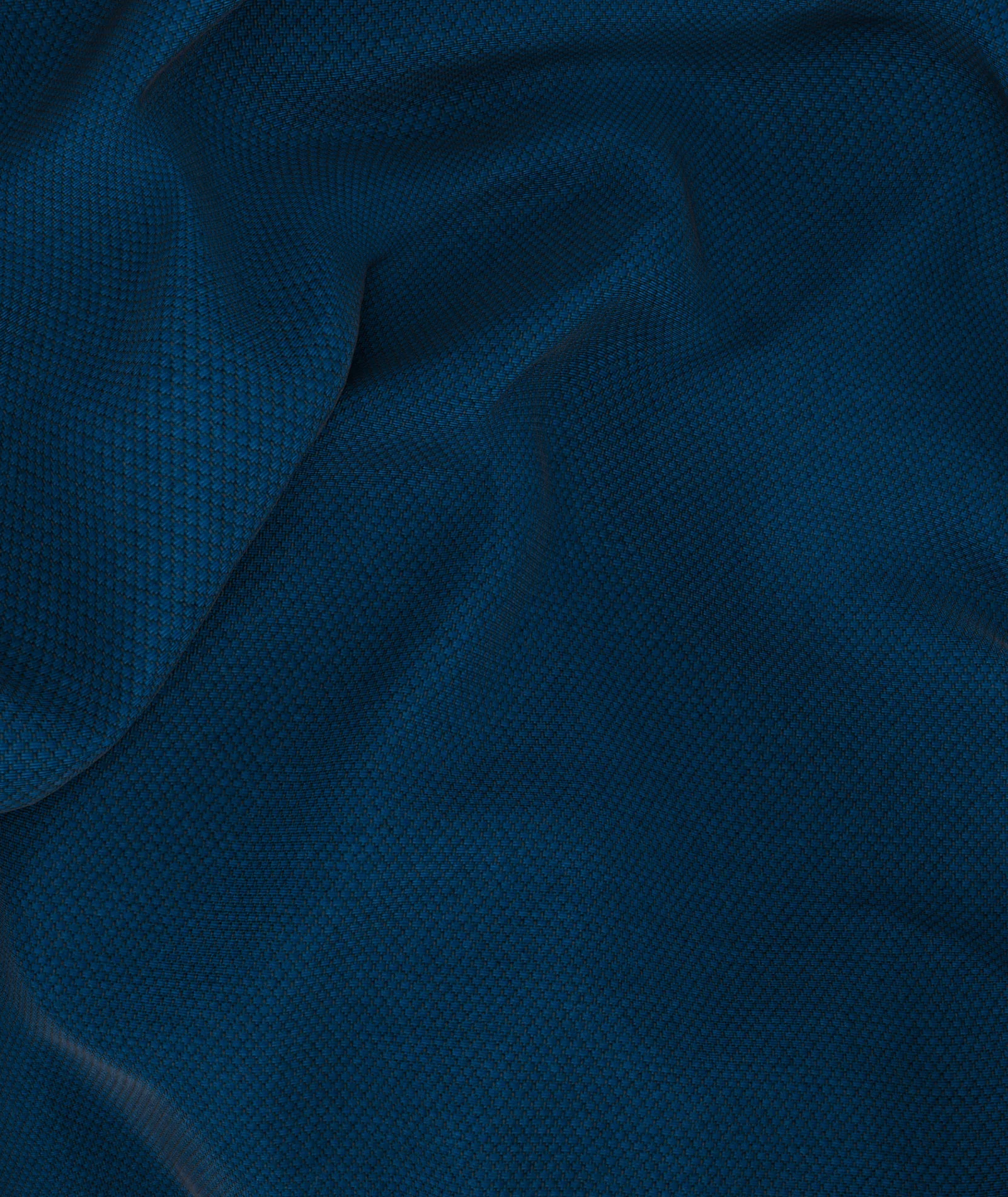 Pantaloni in lana microdesign blu - Image 4