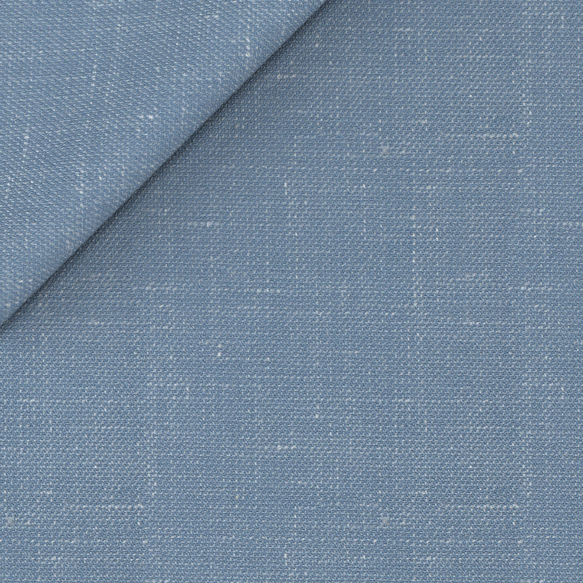 Pantaloni in lana seta lino azzurro pastello - Image 2