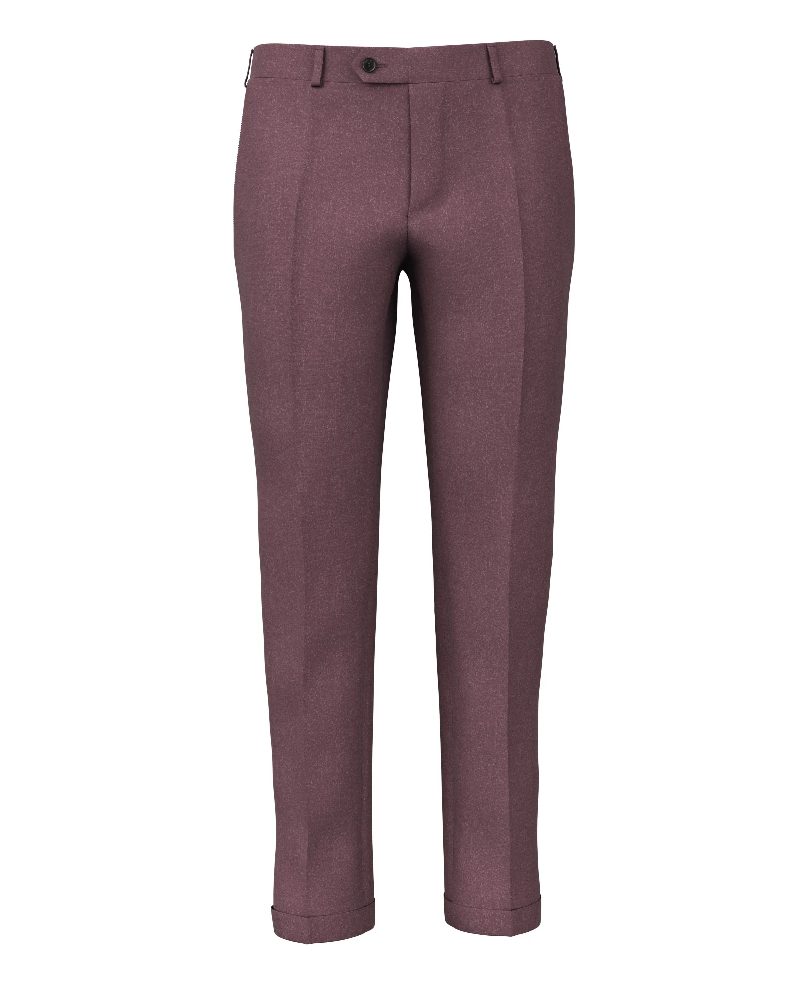 Pantaloni in lana seta lino bordeaux