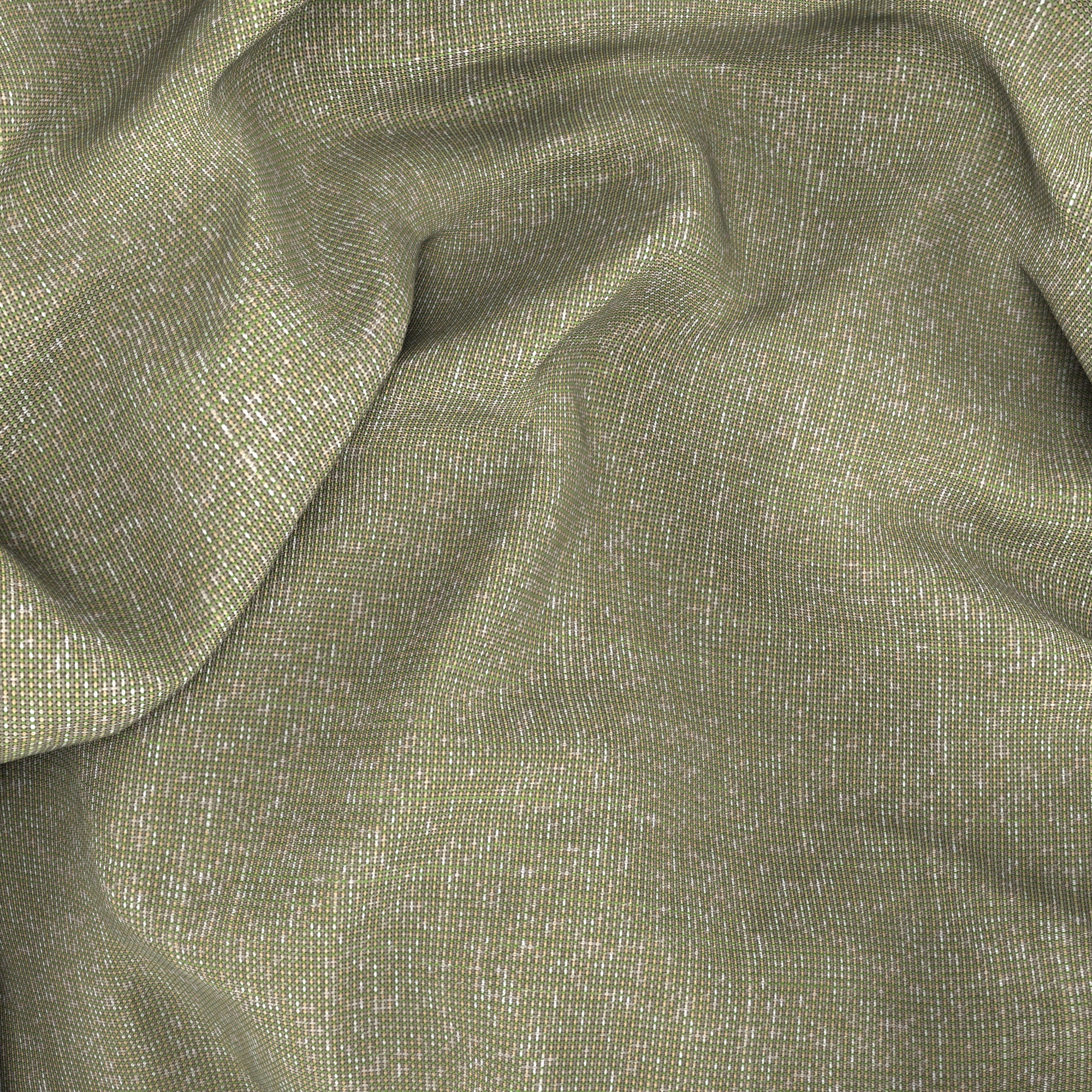 Pantaloni in lana seta lino verde chiaro - Image 4
